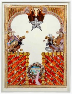 Original Collage Rashaad Newsome Power 
Periphery Nigeria Marlborough Gallery