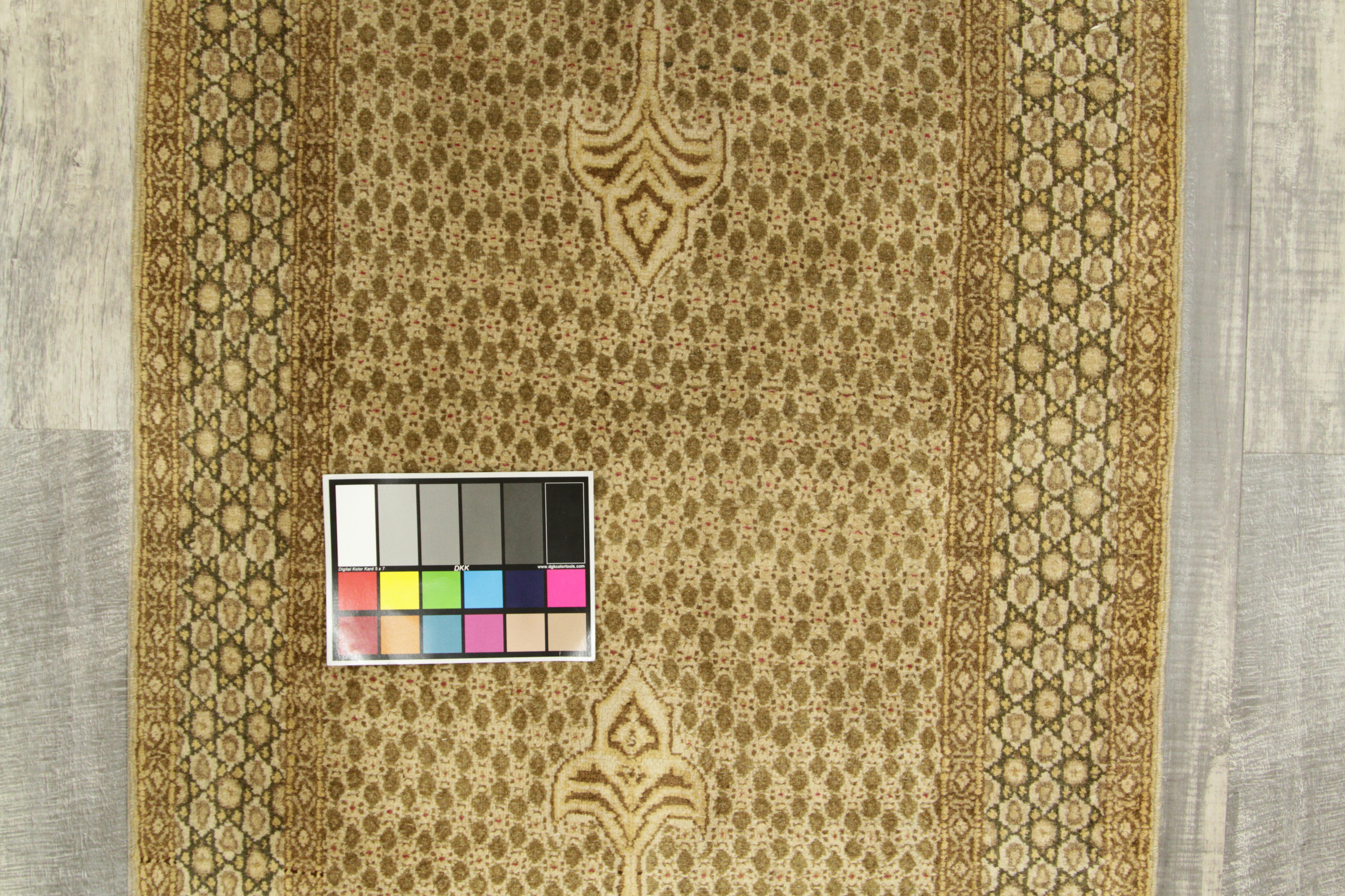Mid-20th Century Rashid Faroki Signed Antique Persian Runner Rug Kerman Design, circa 1940s