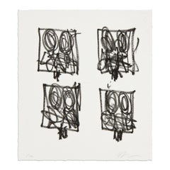 Rashid Johnson, Impresión ansiosa sin título - Grabado original, Impresión firmada