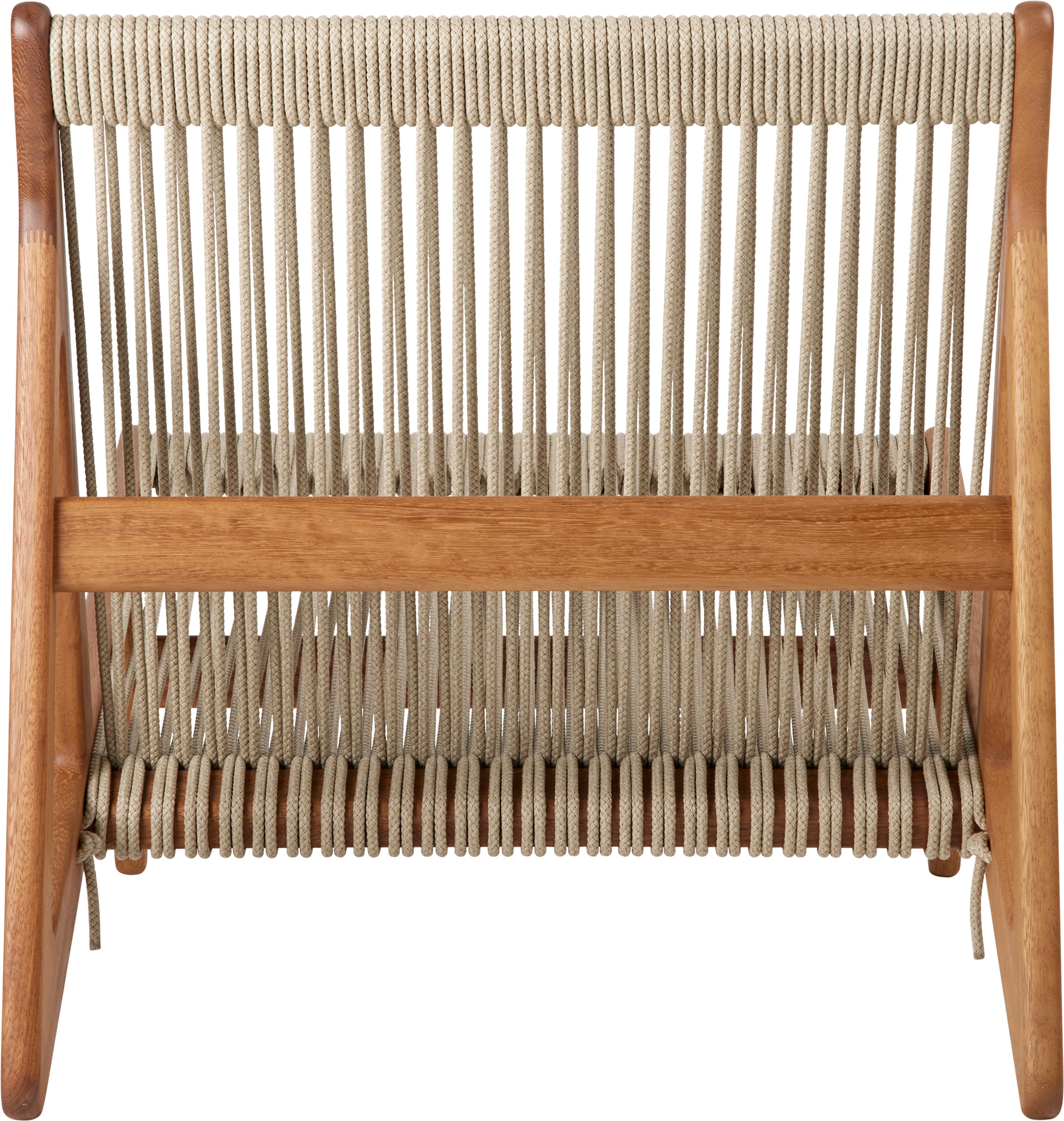 Rasmussen 'MR01' Indoor/Outdoor Initial Chair in Iroko Wood for Gubi For Sale 3