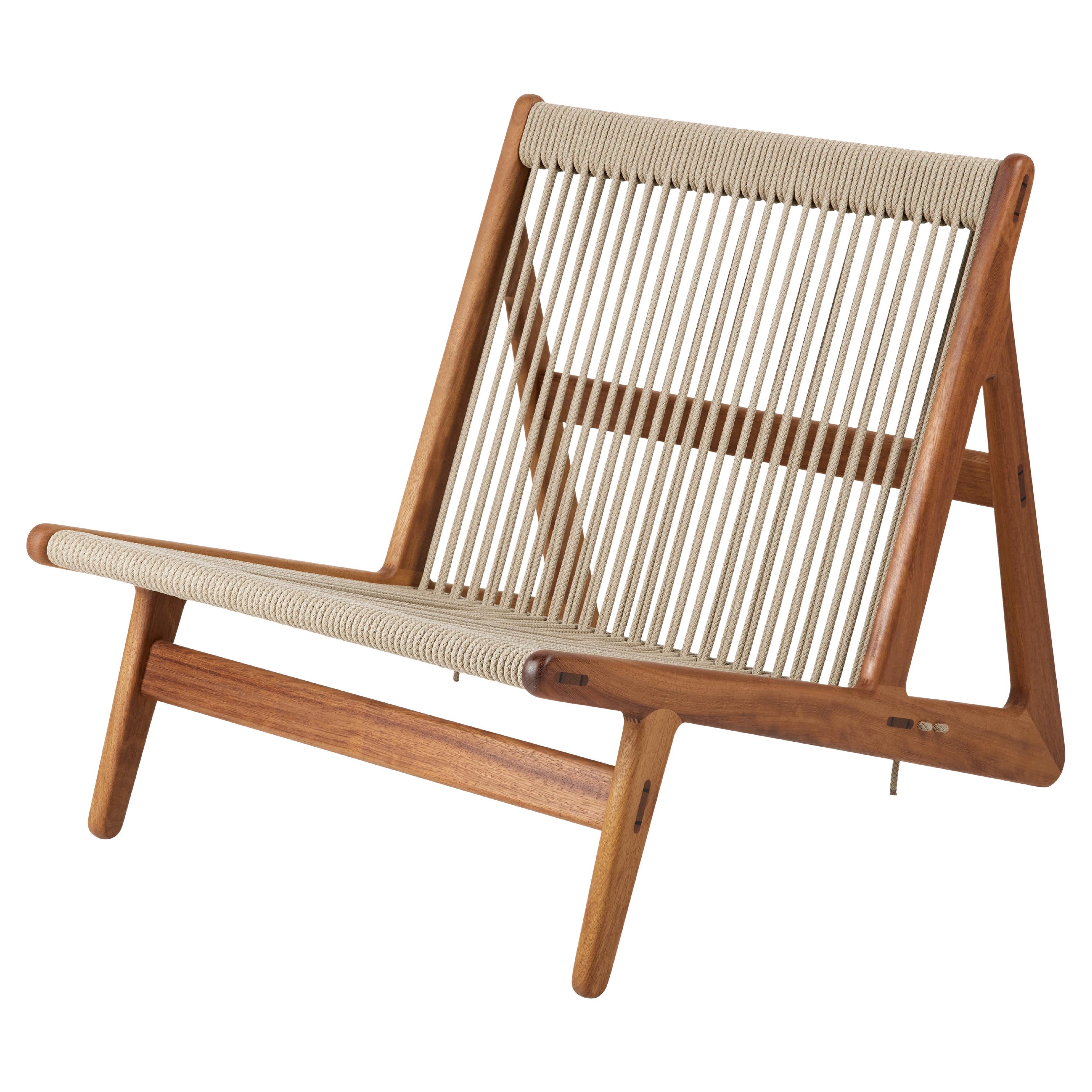 Rasmussen 'MR01' Indoor/Outdoor Initial Chair in Iroko Wood for Gubi For Sale