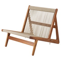 Silla Rasmussen 'MR01' Interior/Exterior Inicial en Madera de Iroko para Gubi