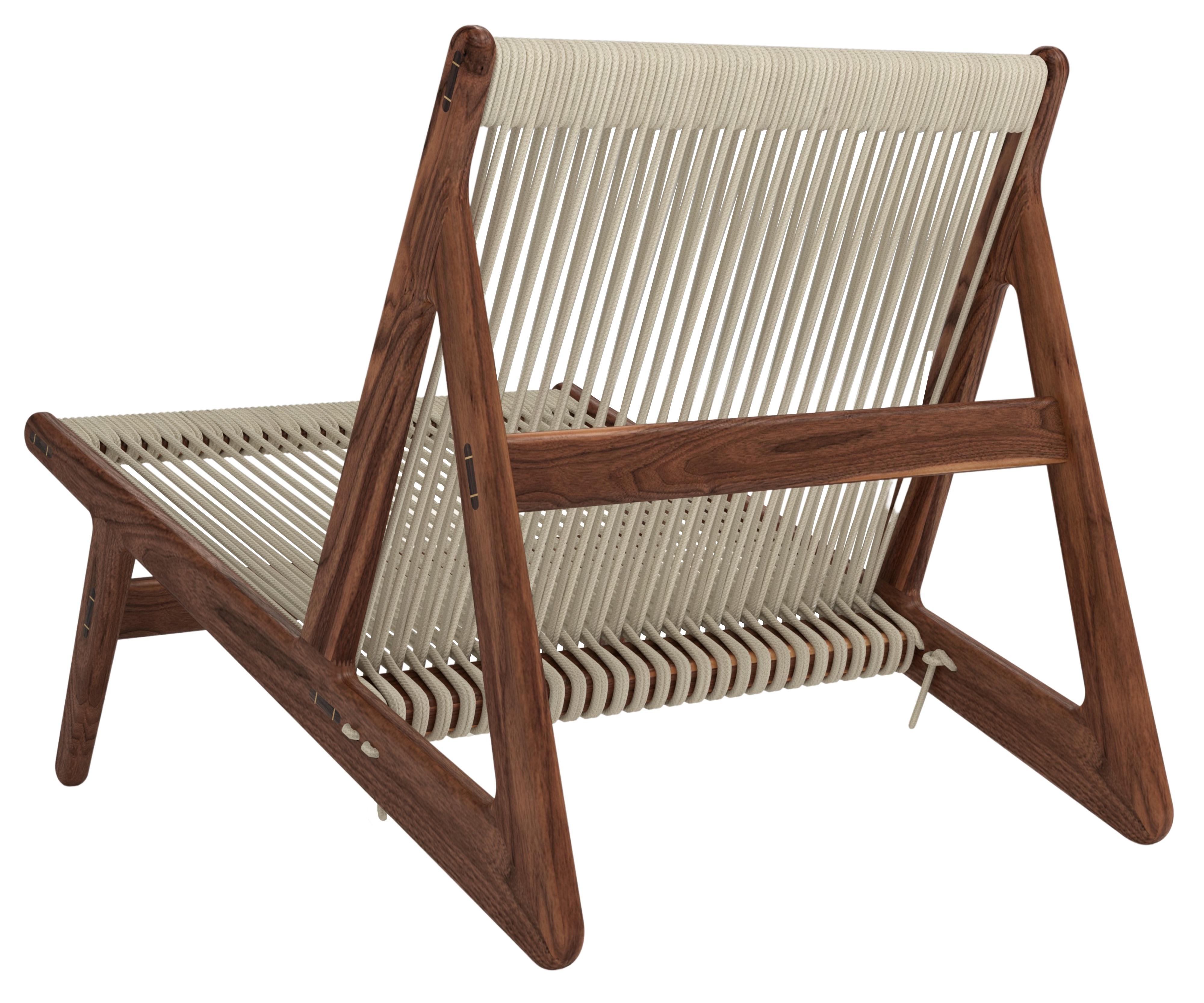 Rasmussen 'MR01' Initial Chair in Nussbaum für Gubi (Dänisch) im Angebot