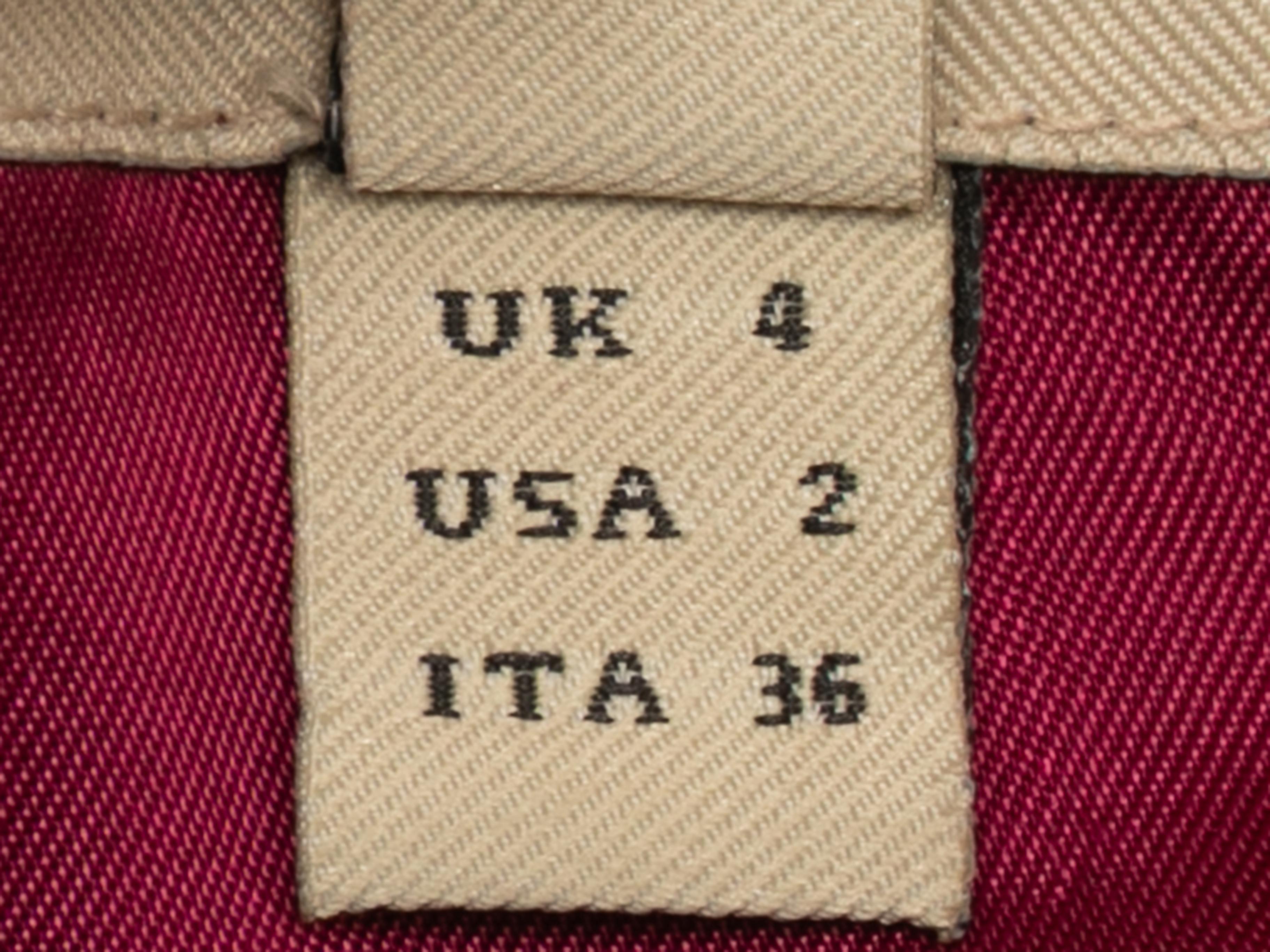 Raspberry Burberry London Satin Kleid mit Knopfleiste Größe US 2 2
