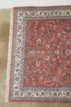 Raspberry Indo Persian Kashan Design Rug