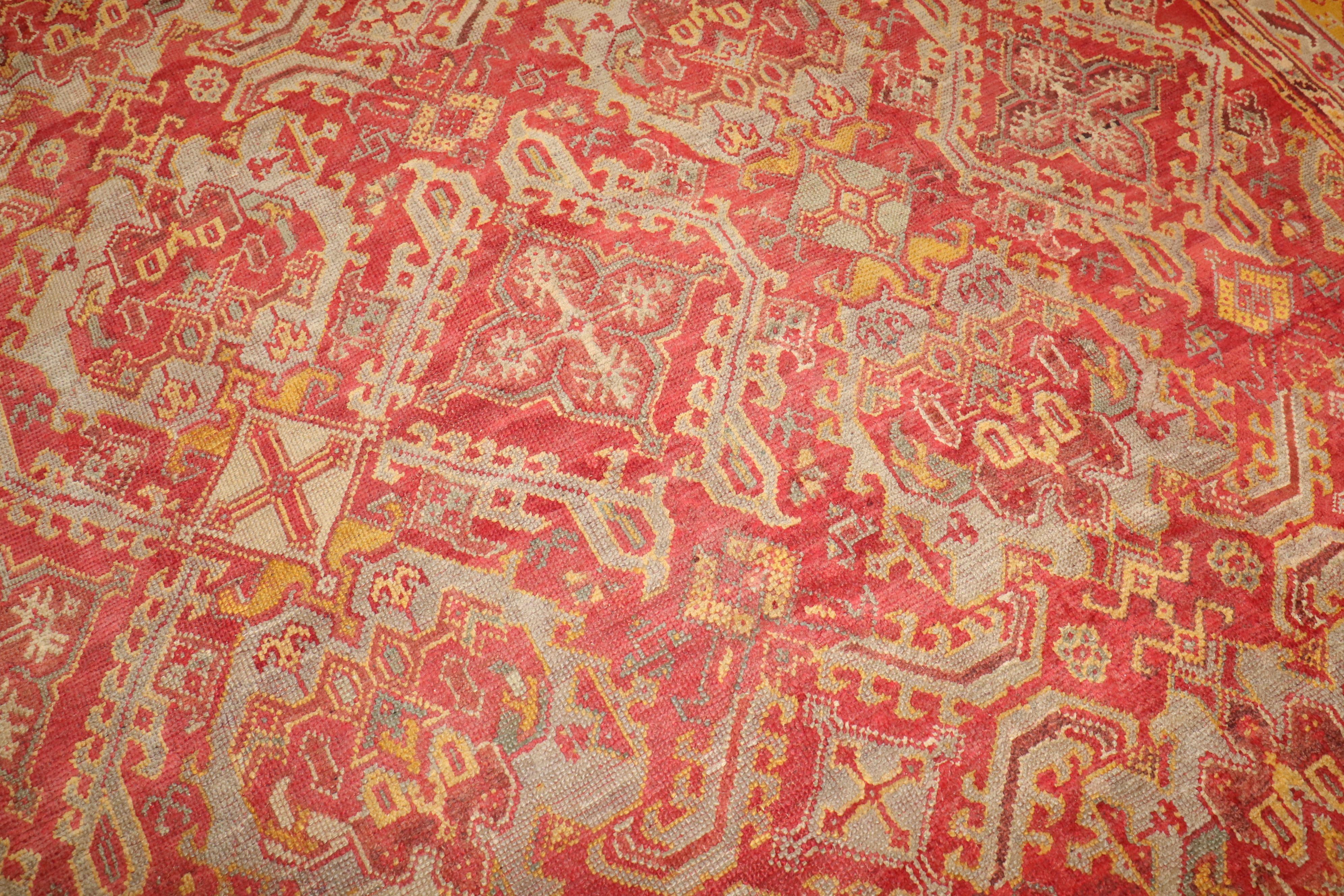 Lampone Oversize Oushak turco antico in vendita 2