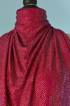 Raspberry pink crystalized evening dress ALEXANDRE VAUTHIER