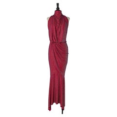 Raspberry pink crystalized evening dress ALEXANDRE VAUTHIER