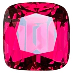 Garnet rodolita natural de color rosa frambuesa, 6,90 quilates, corte cojín, piedra suelta
