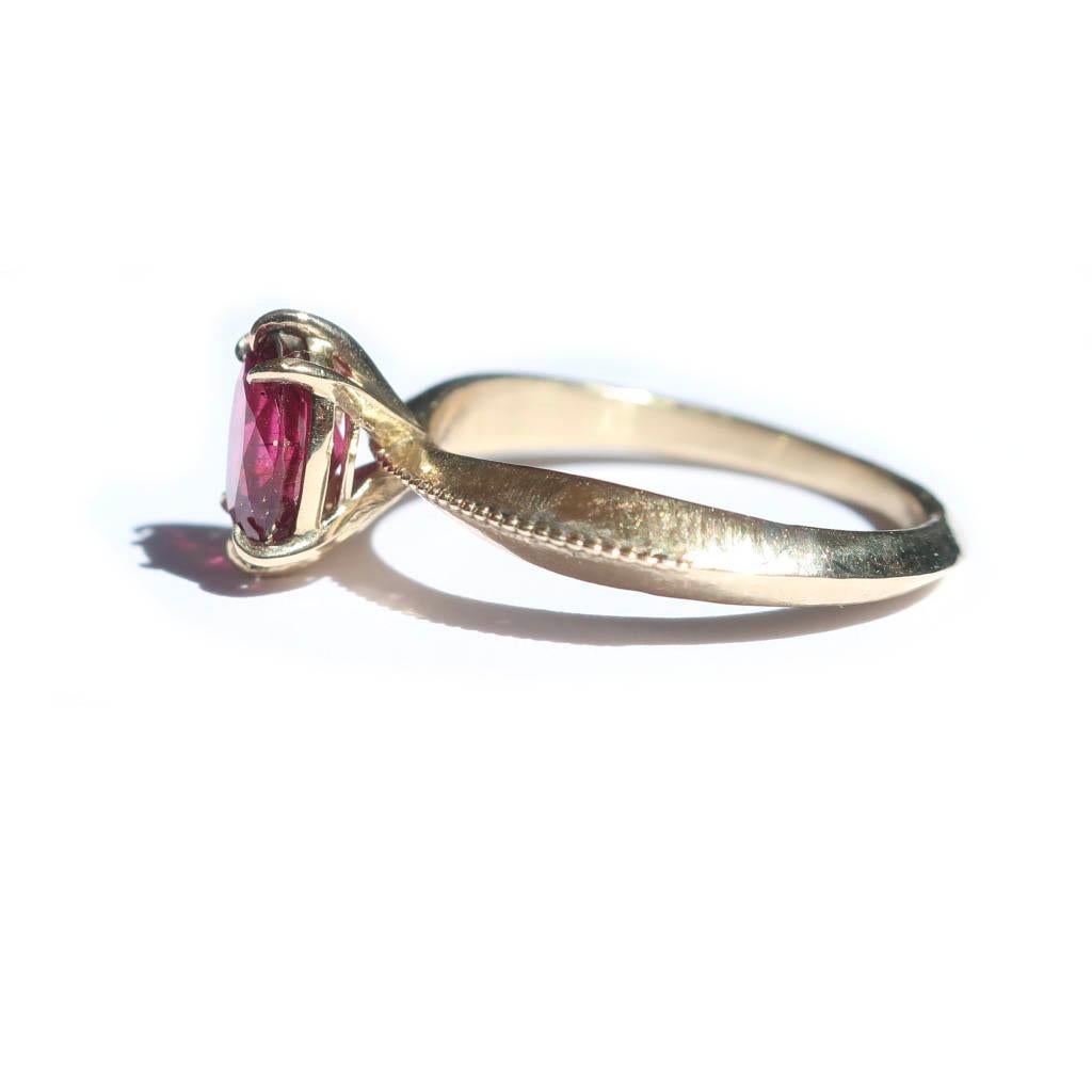 raspberry sapphire ring