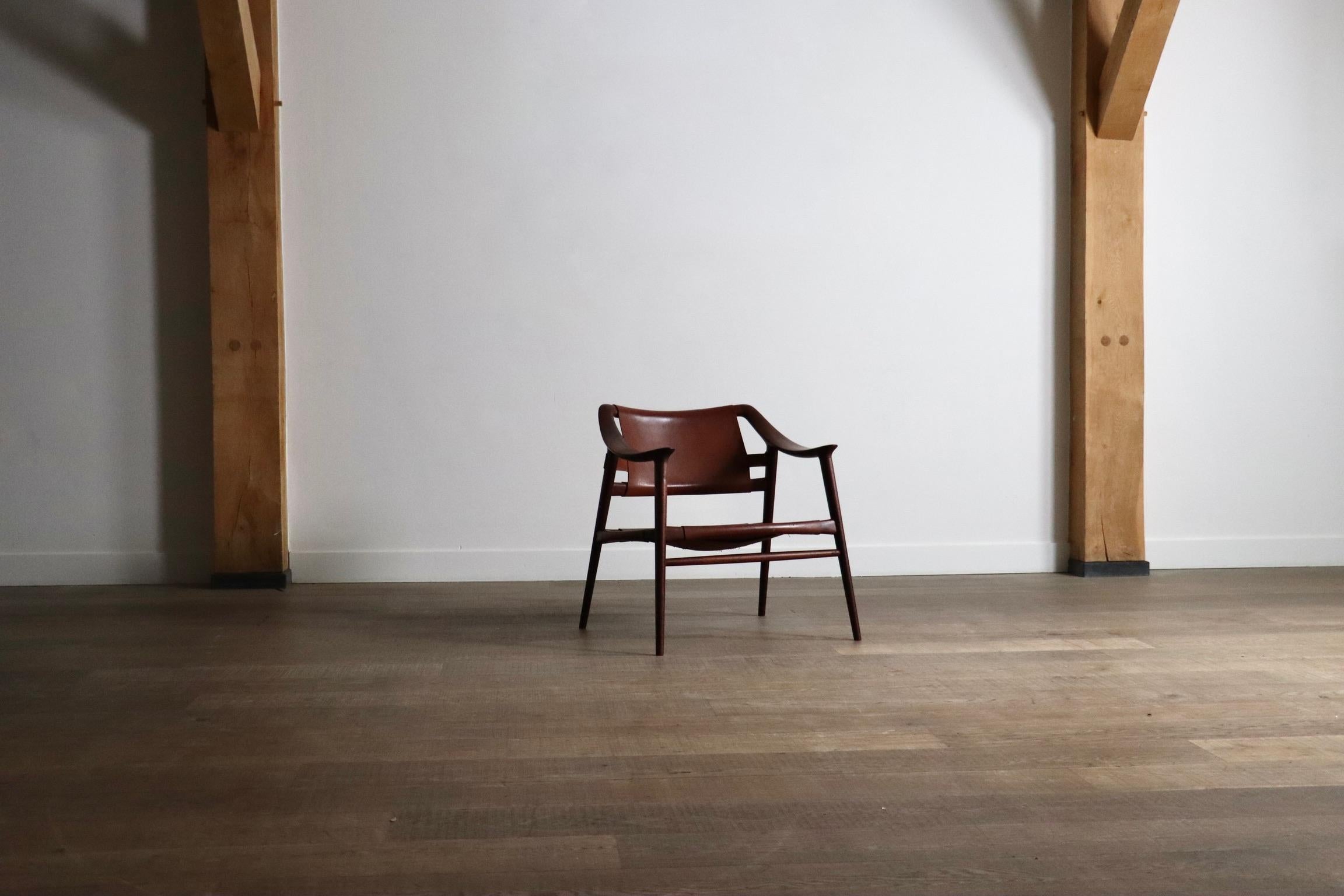 Mid-20th Century Rastad And Relling Bambi Lounge Chair Gustav Bahus Norway 1950 For Sale