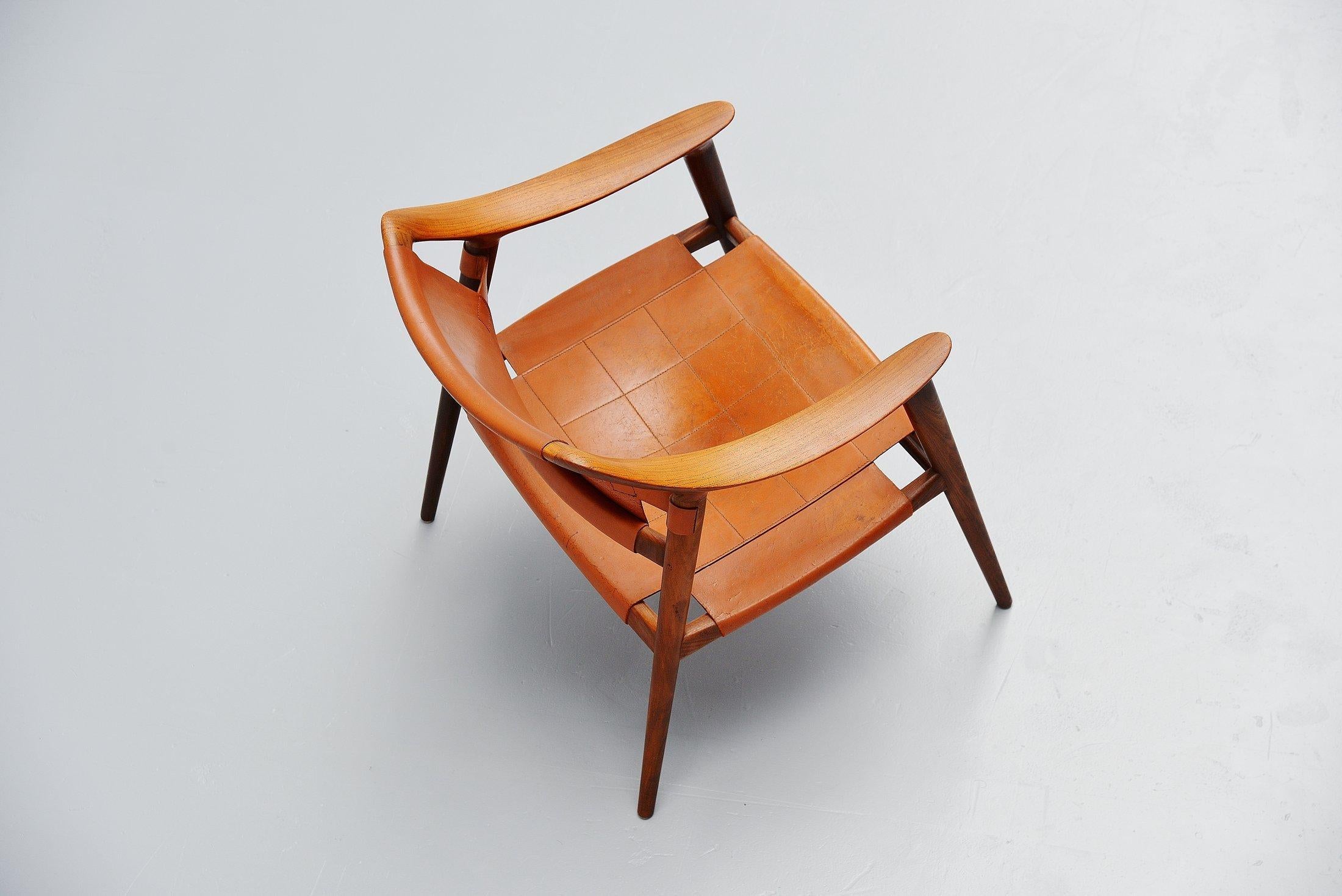 Scandinavian Modern Rastad and Relling Bambi Lounge Chair Gustav Bahus, Norway, 1950