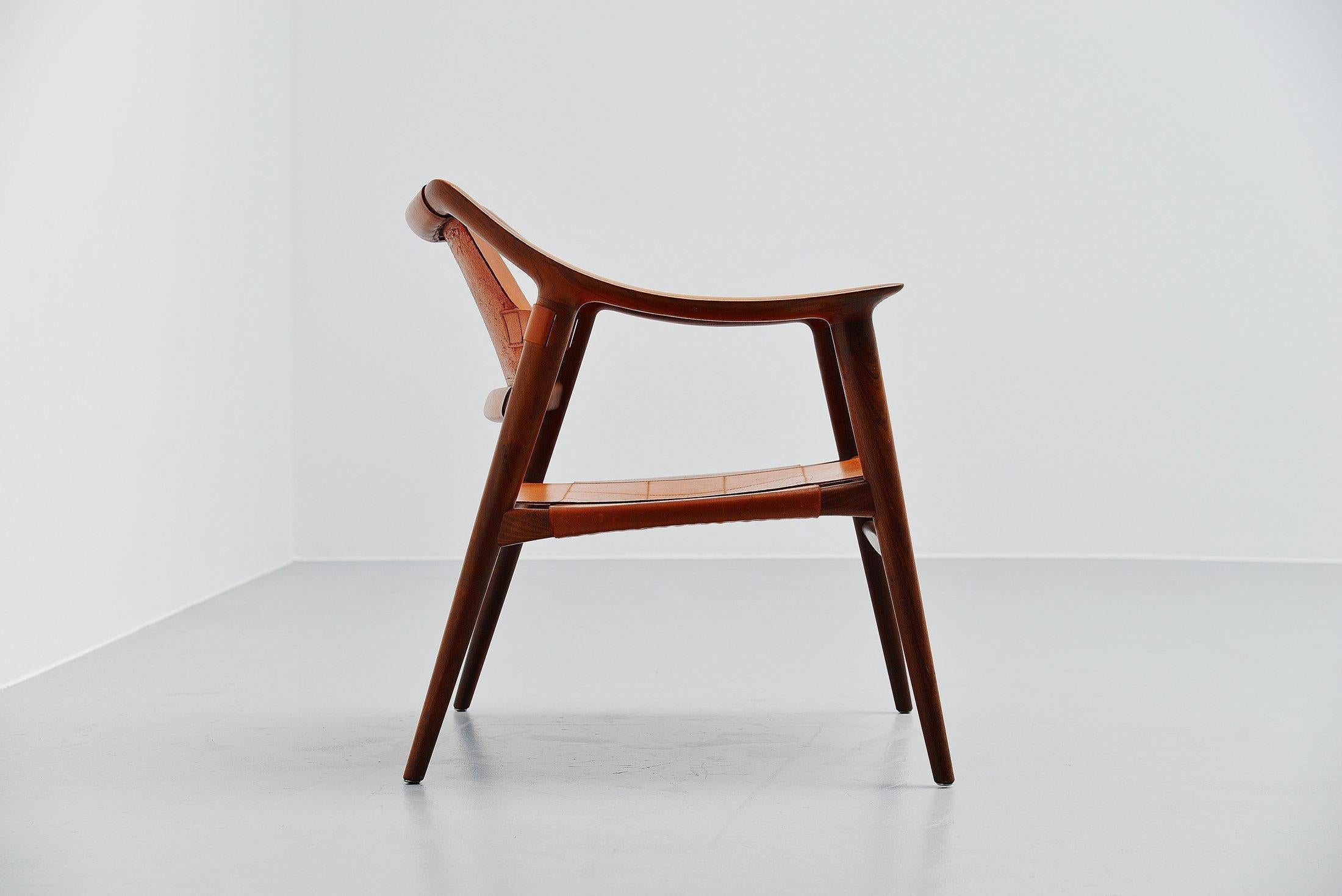 Mid-20th Century Rastad and Relling Bambi Lounge Chair Gustav Bahus, Norway, 1950