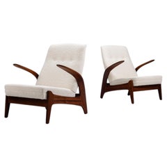 Fauteuils à dossier bas Rastad et Relling, Gimson et Slater, Norvège, 1960