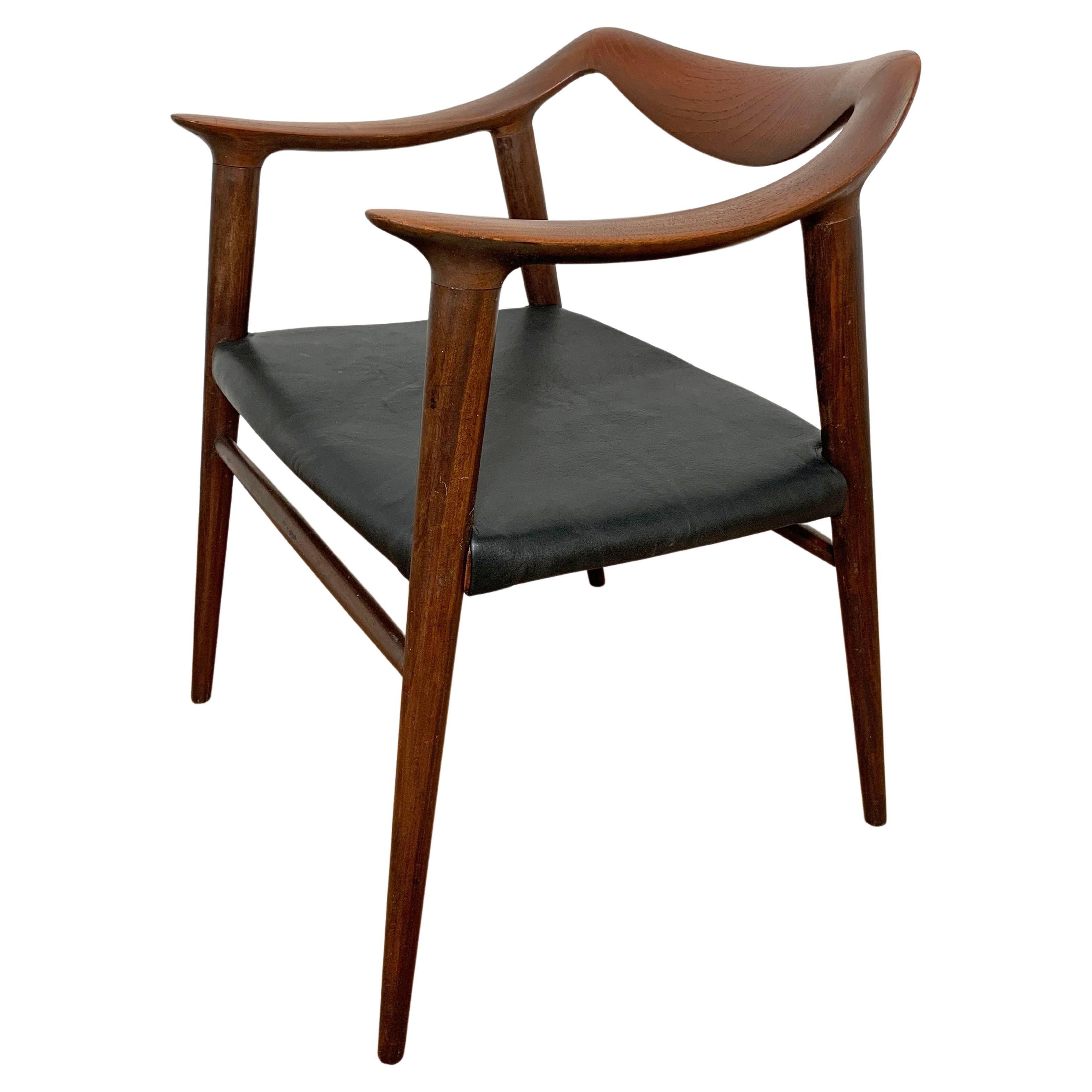 Rastad and Relling Teak "Bambi" Lounge Chair for Gustav Bahus Circa 1950s