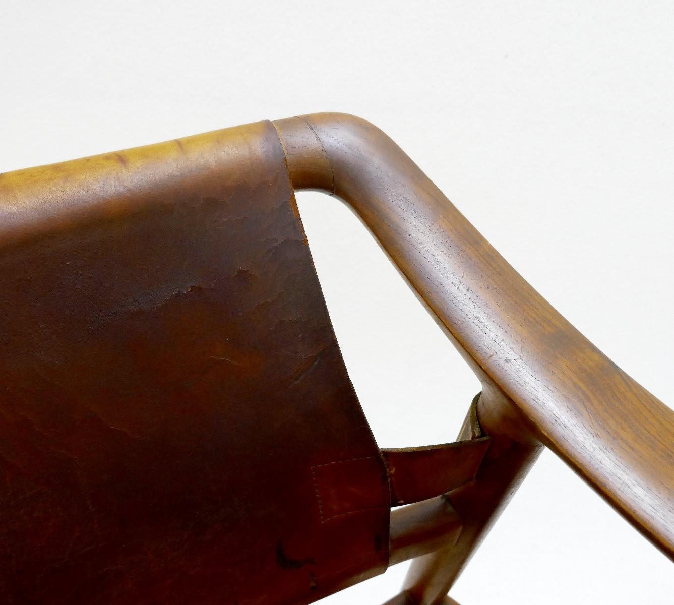 Rastad & Relling 'Bambi' Armchair in Cognac Leather, Norway, circa 1970s In Good Condition In Brussels, BE
