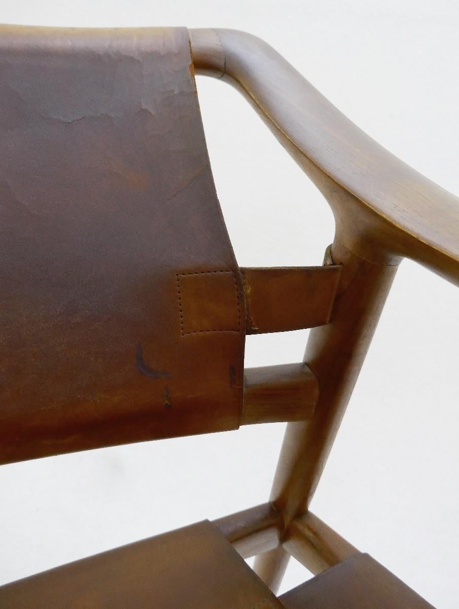 Rastad & Relling 'Bambi' Armchair in Cognac Leather, Norway, circa 1970s 1