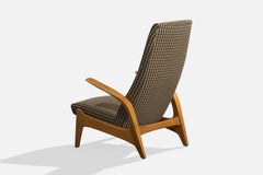 Rastad & Relling, Loungesessel, Eiche, Stoff, Schweden, 1960er Jahre