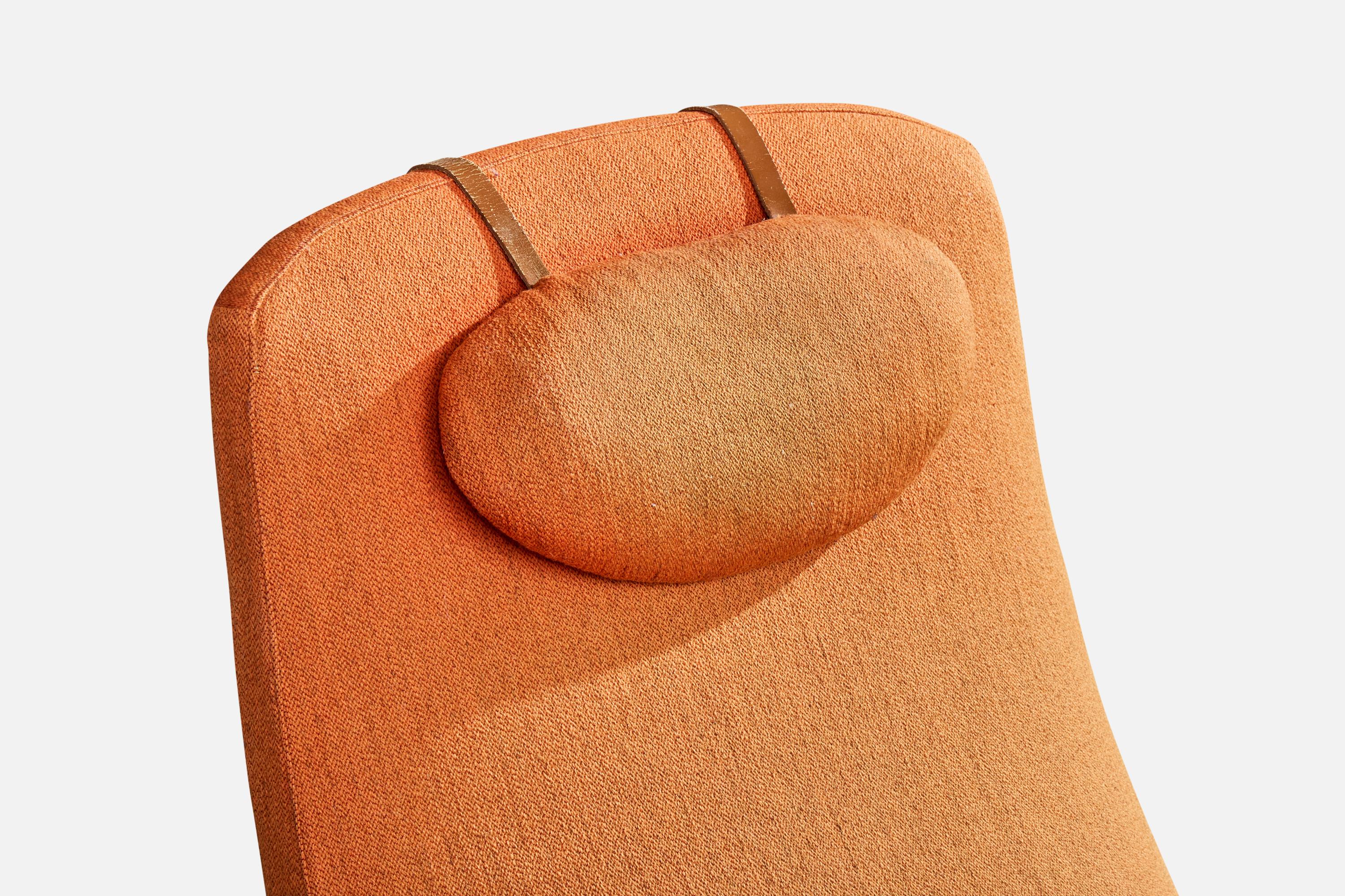 Rastad & Relling, Loungesessel mit Ottomane, Eiche, Stoff, Schweden, 1960er im Angebot 5