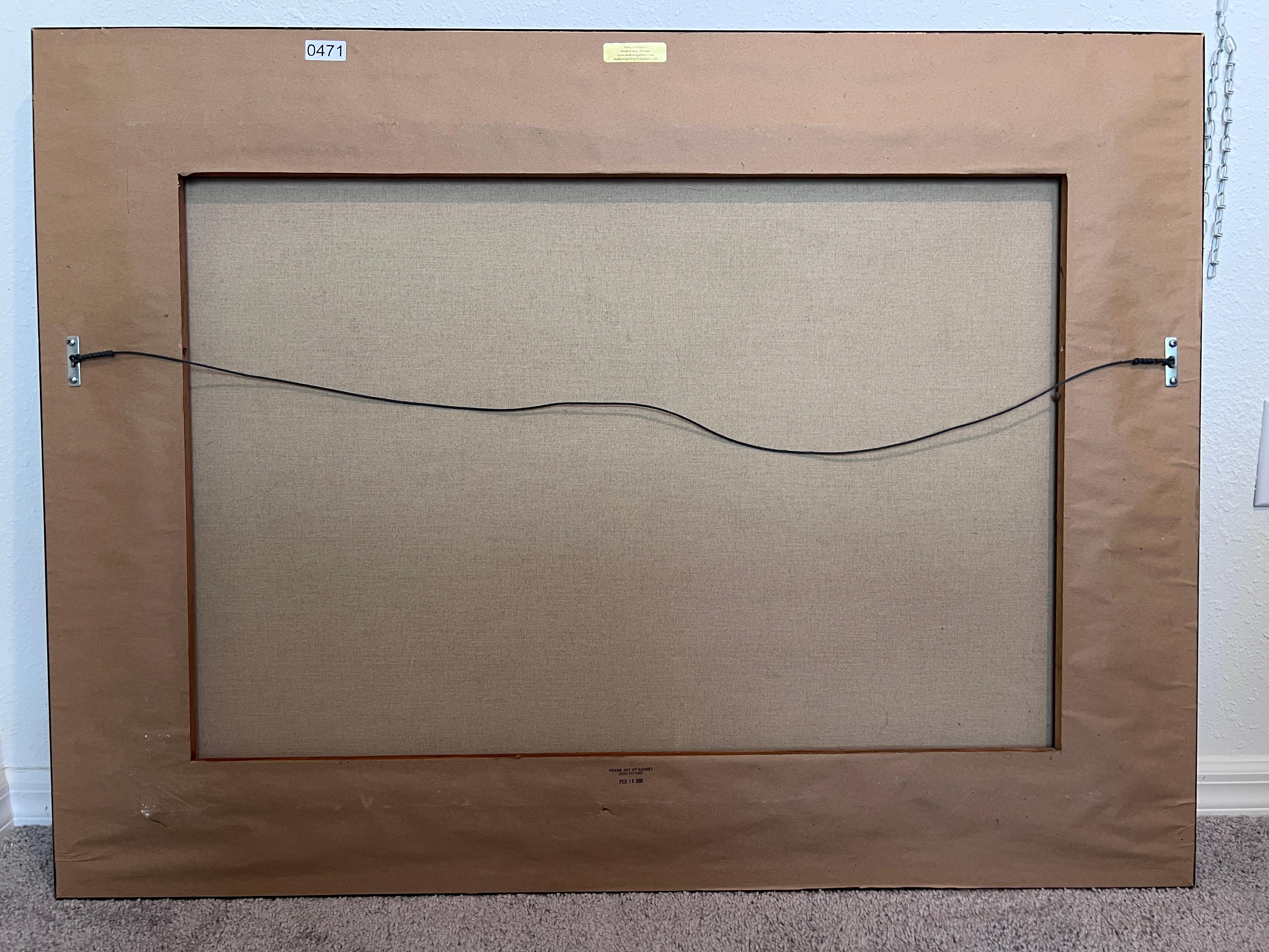 Antique Italian Landscape Oil Painting Signed Rastelli, Vintage Framed Art For Sale 14