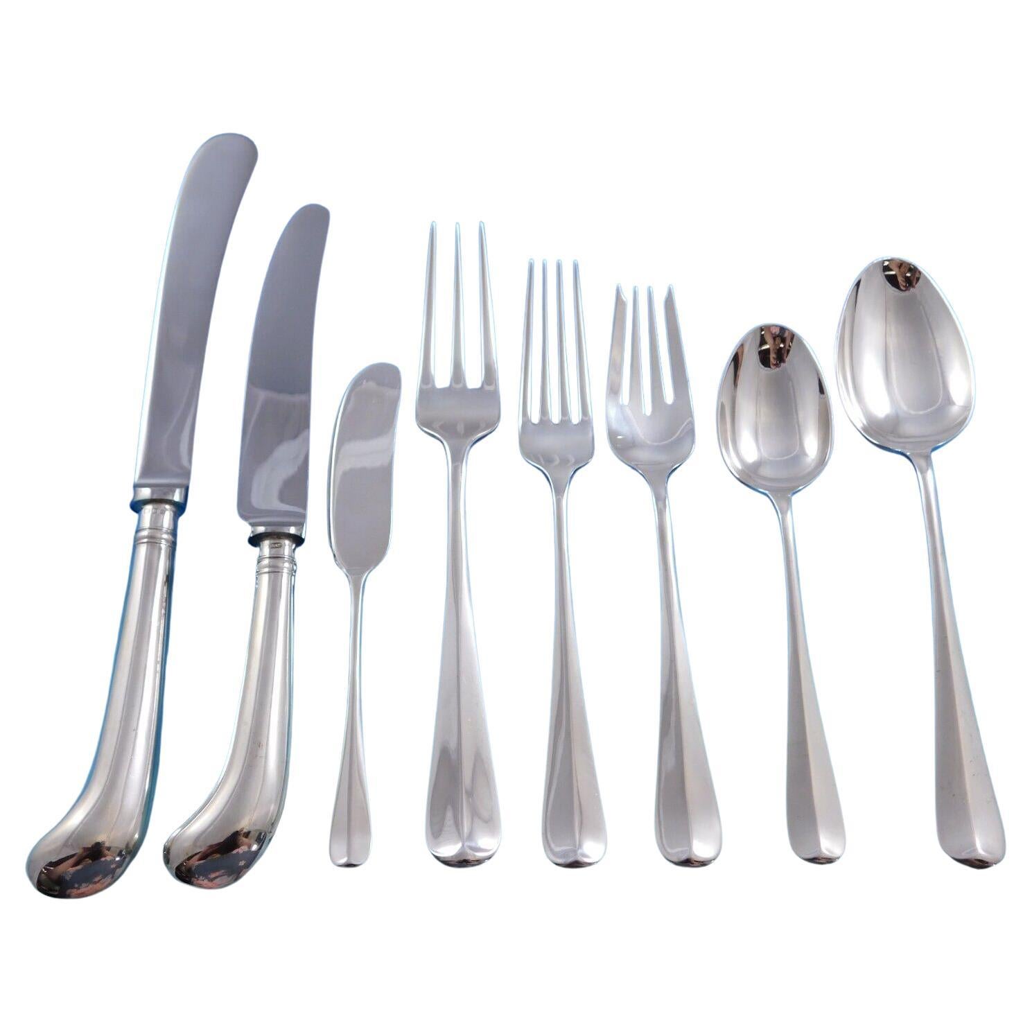 Rat Tail von Tiffany & Co. Sterling Silber Besteck Set Service 100 Stück Abendessen im Angebot