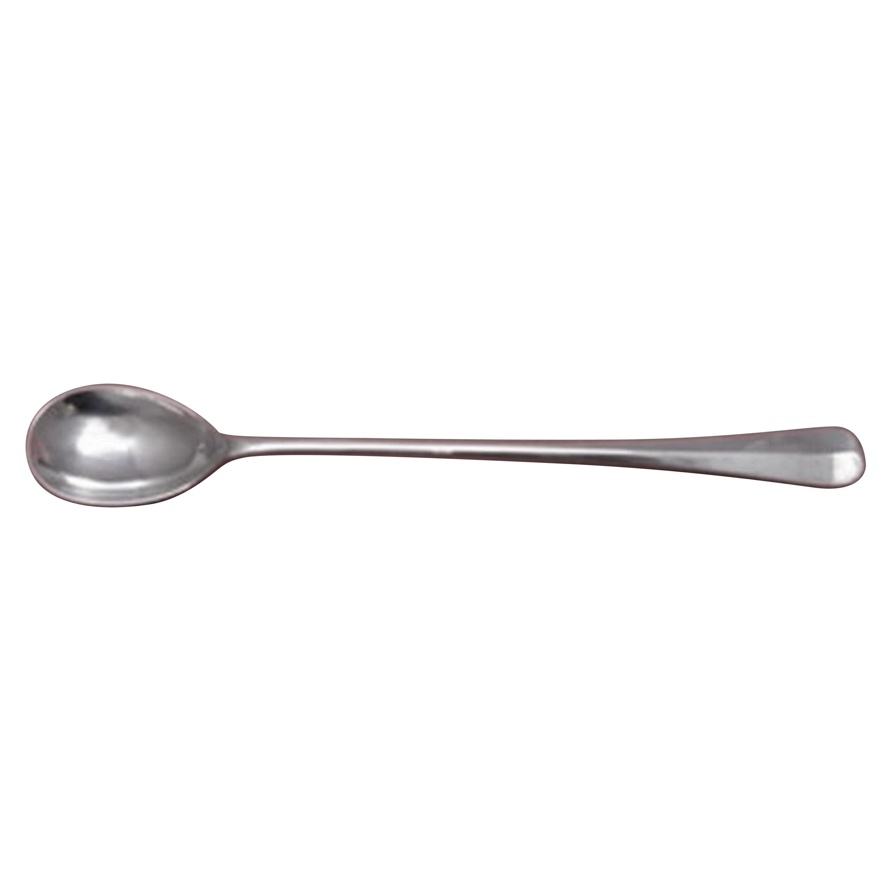 Durgin English Antique or Rattail sterling silver 5 3/4" Teaspoon "H" mono s 