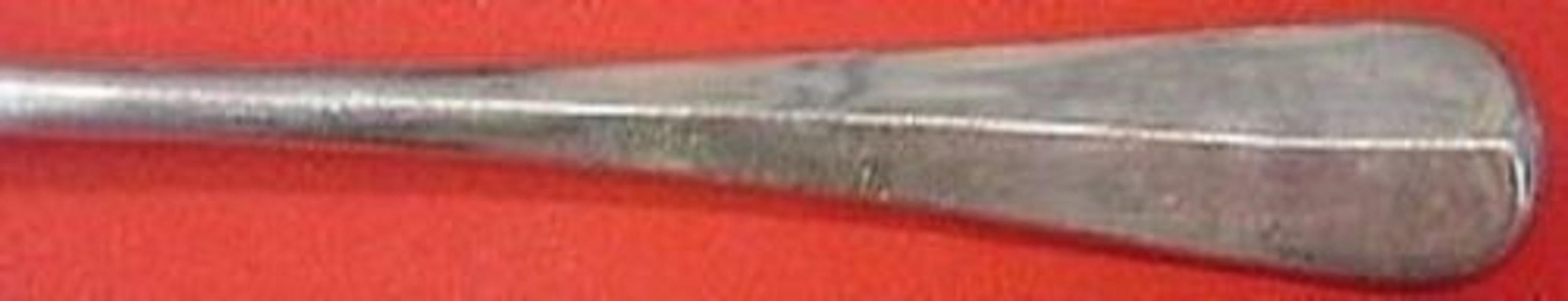 Sterling silver serving spoon, 8 1/2