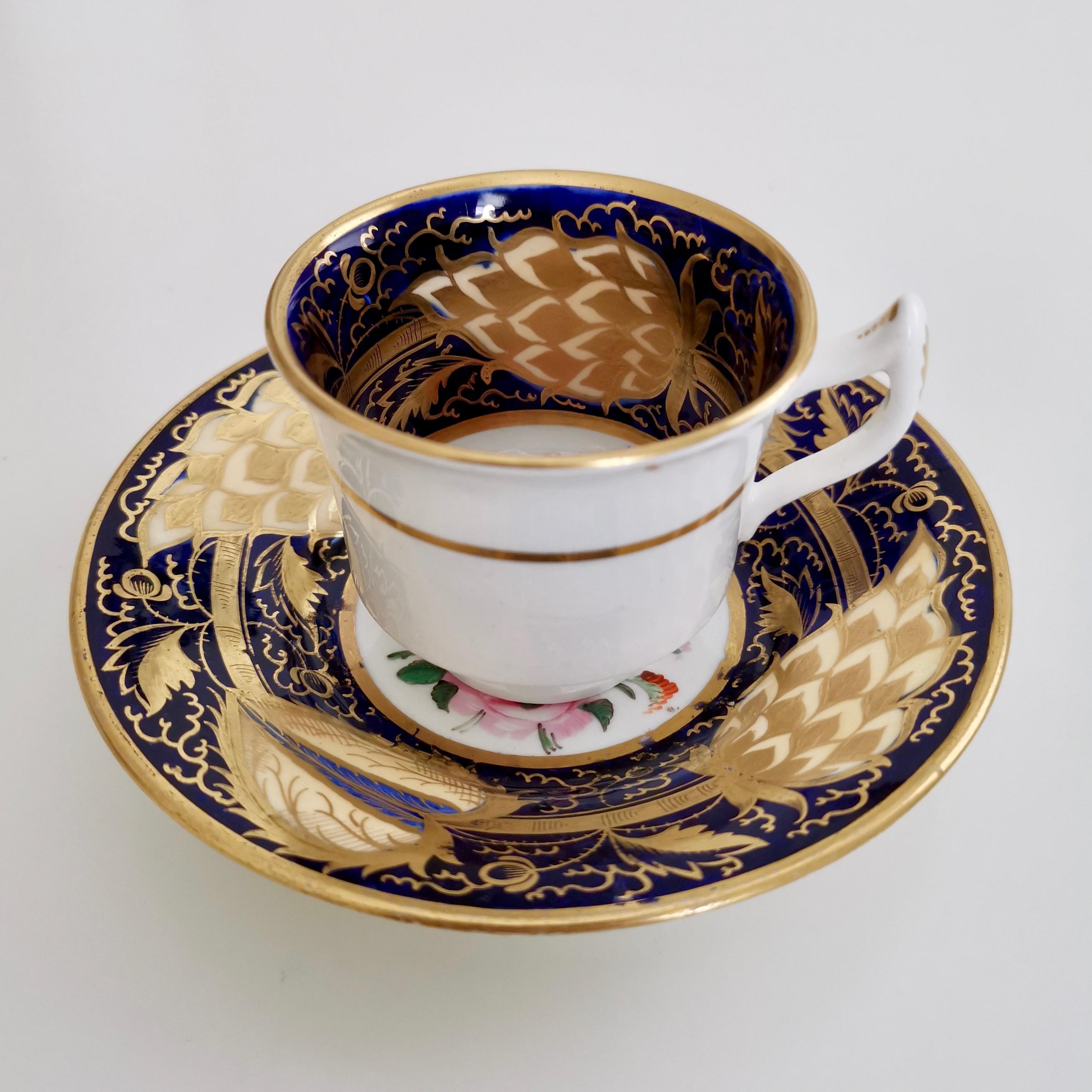 Regency Staffordshire Teacup Trio, 