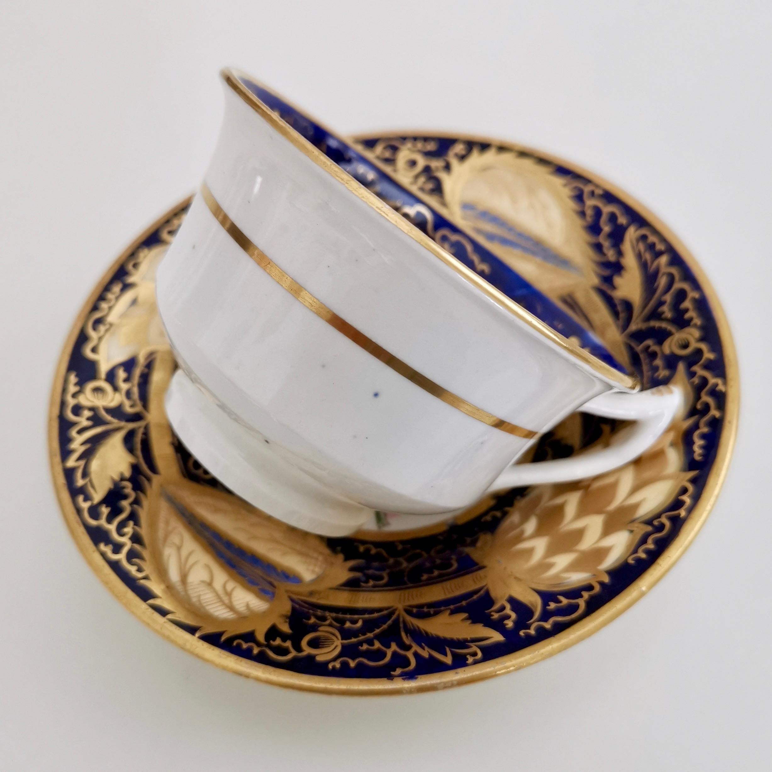 Early 19th Century Staffordshire Teacup Trio, 