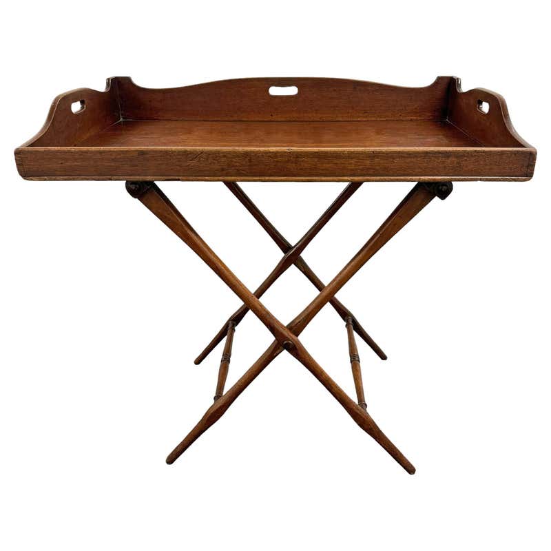 Antique British Yew Wood Butler's Tray Table at 1stDibs | vintage ...