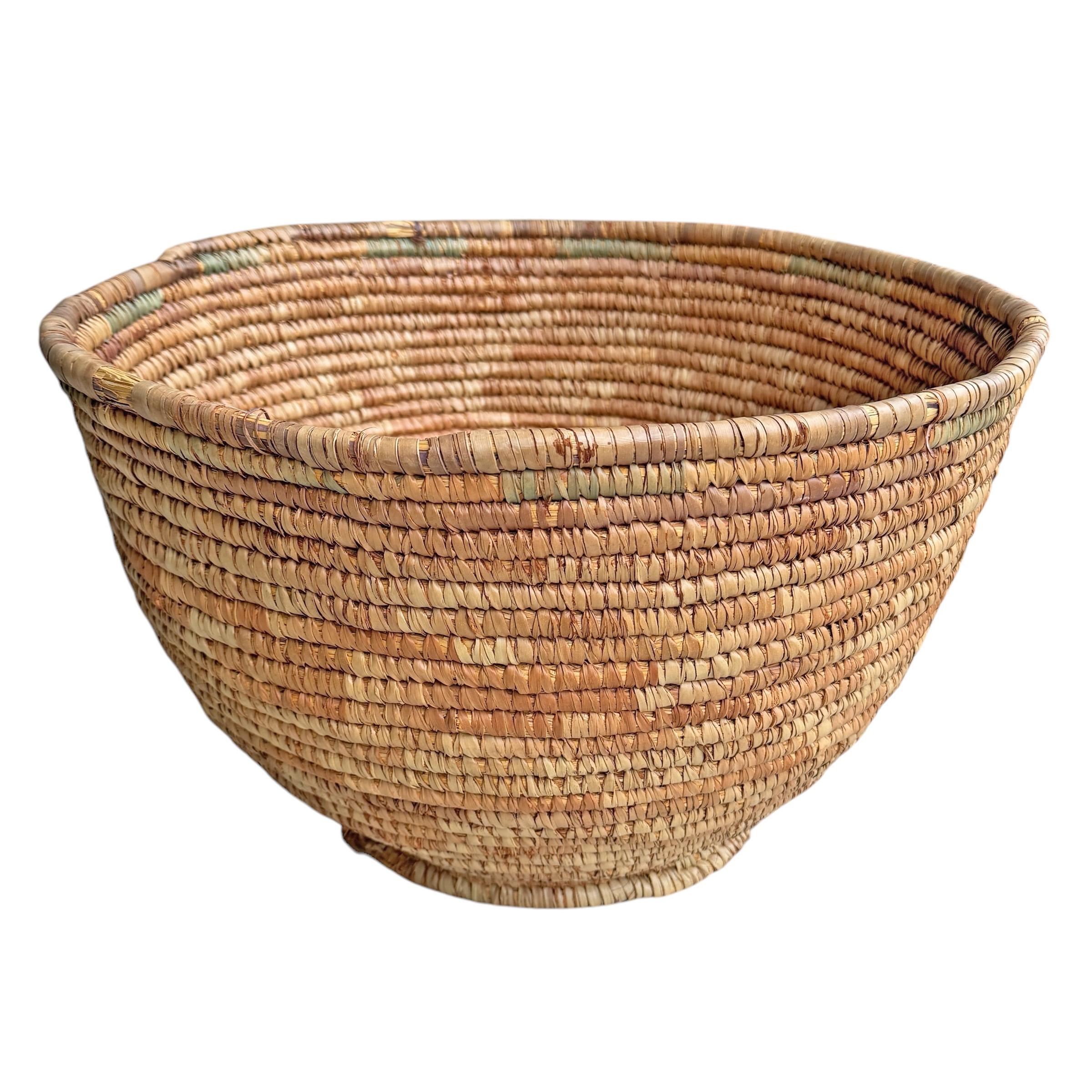Tribal Rather Large 20th Century Hausa Basket For Sale