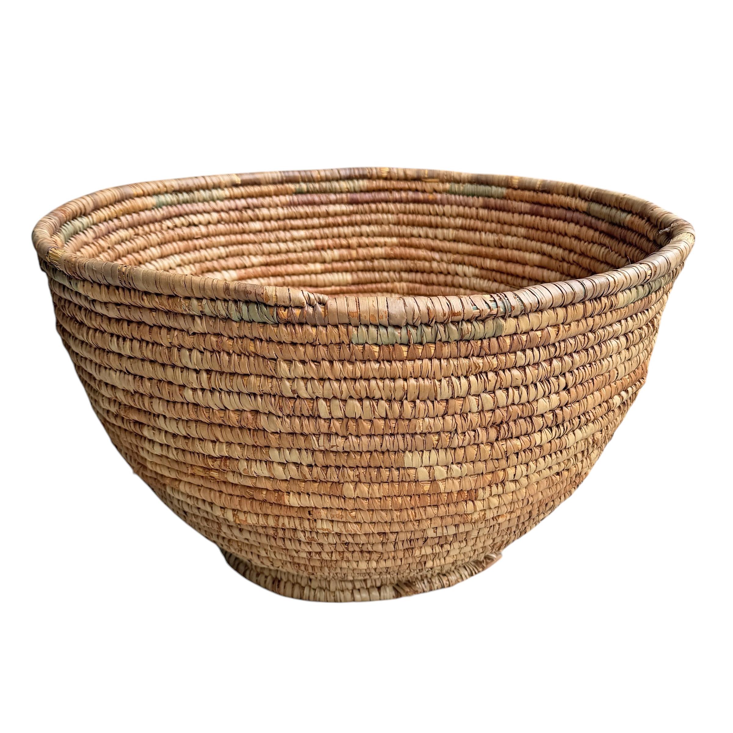 Nigerian Rather Large 20th Century Hausa Basket For Sale