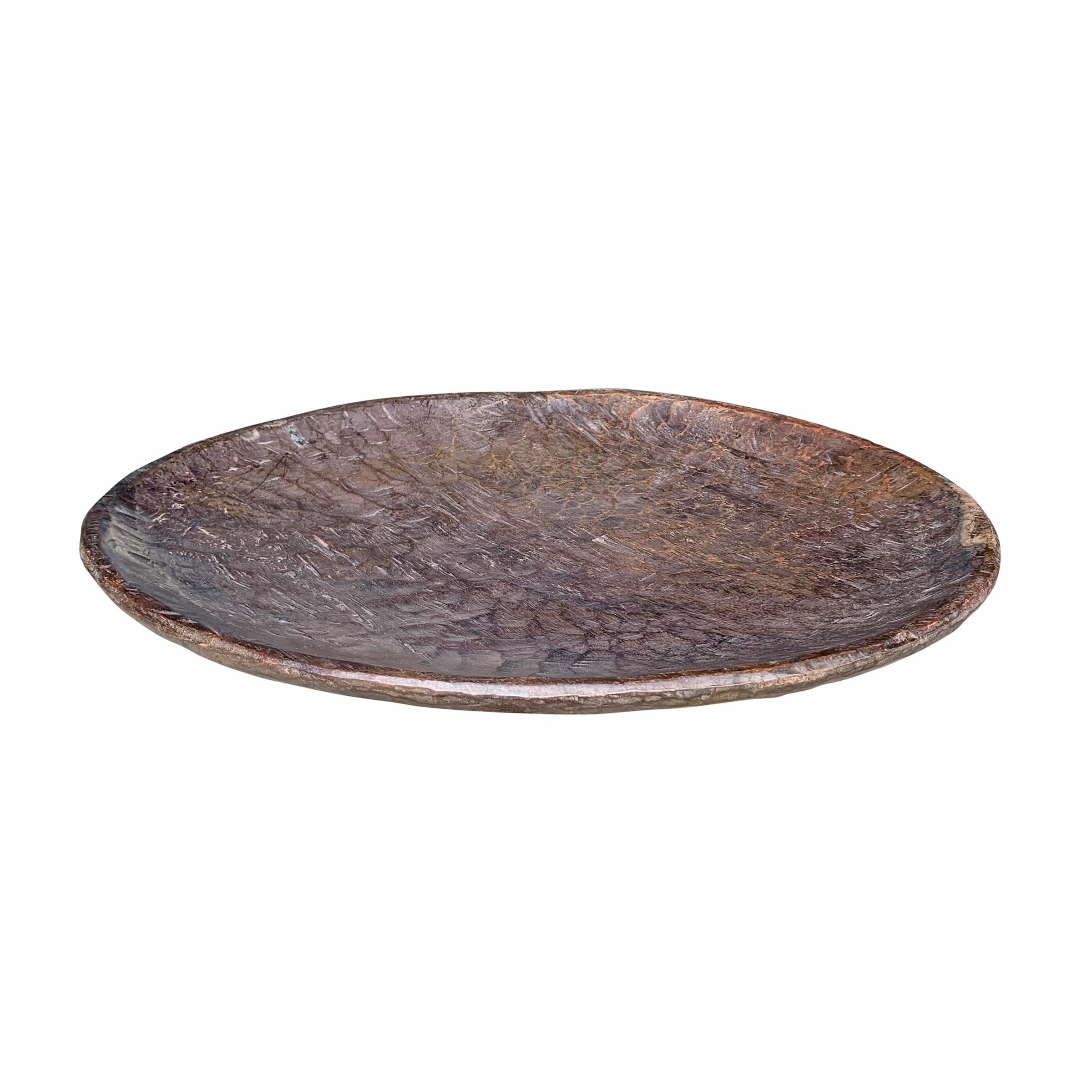 Hand-Carved Rather Large Early 20th Century East African Platter