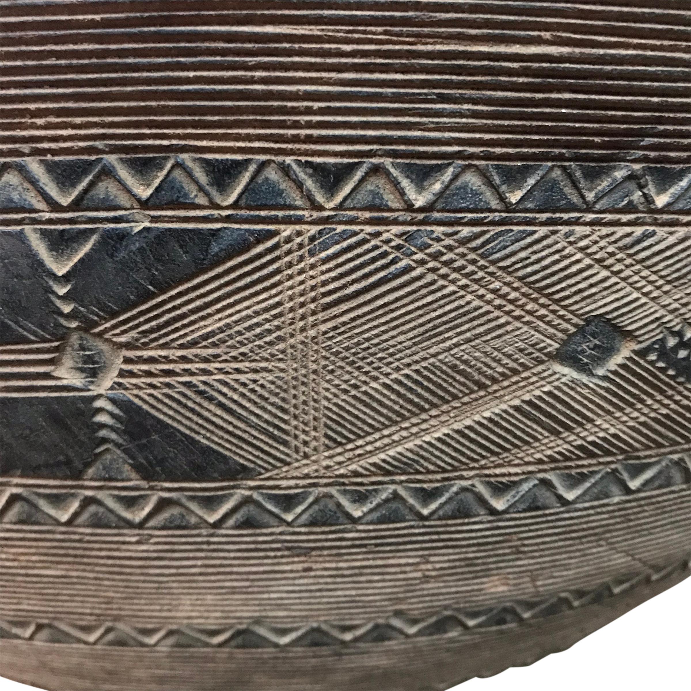 African Rather Large Early 20th Century Tuareg Bowl