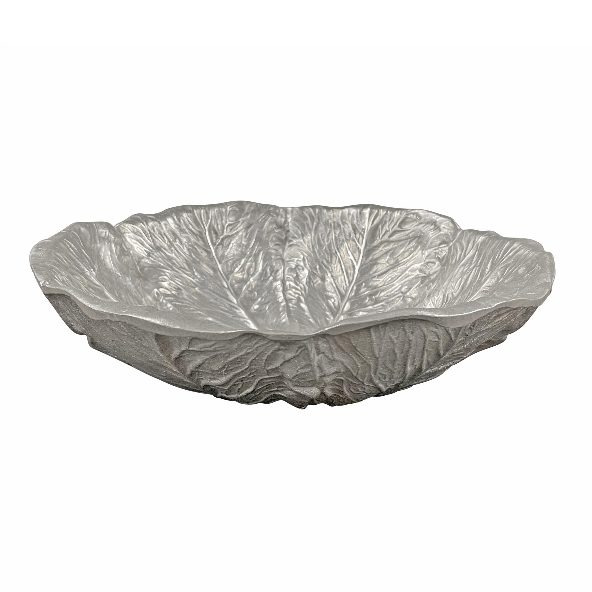 Cuenco vintage de peltre para coles bastante grande en Bueno estado para la venta en Chicago, IL