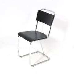 Rationalist  Bauhaus Tubular Side Chair, 1930s