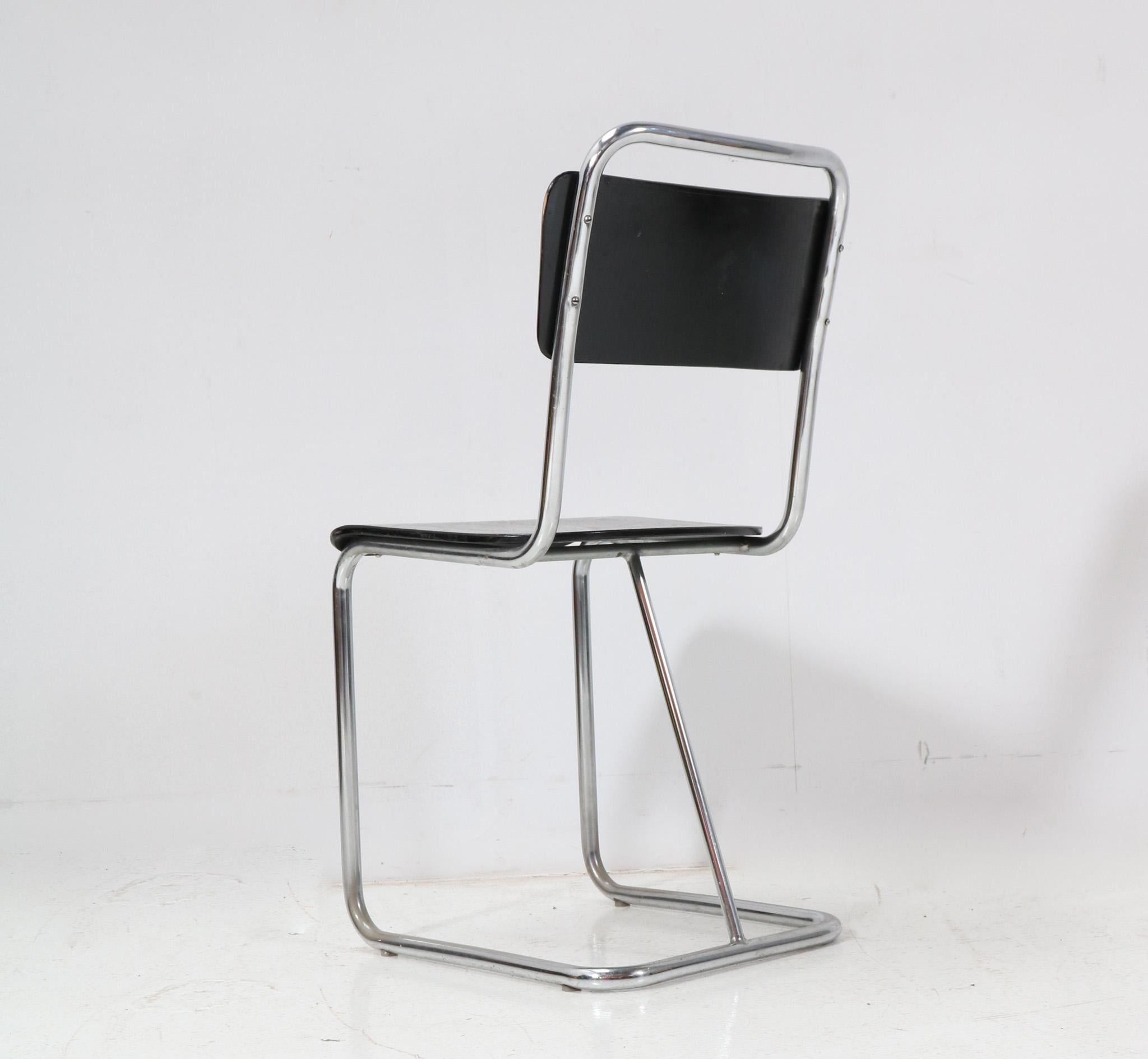 Mid-20th Century Rationalist  Bauhaus Tubular Side Chair, 1930s For Sale