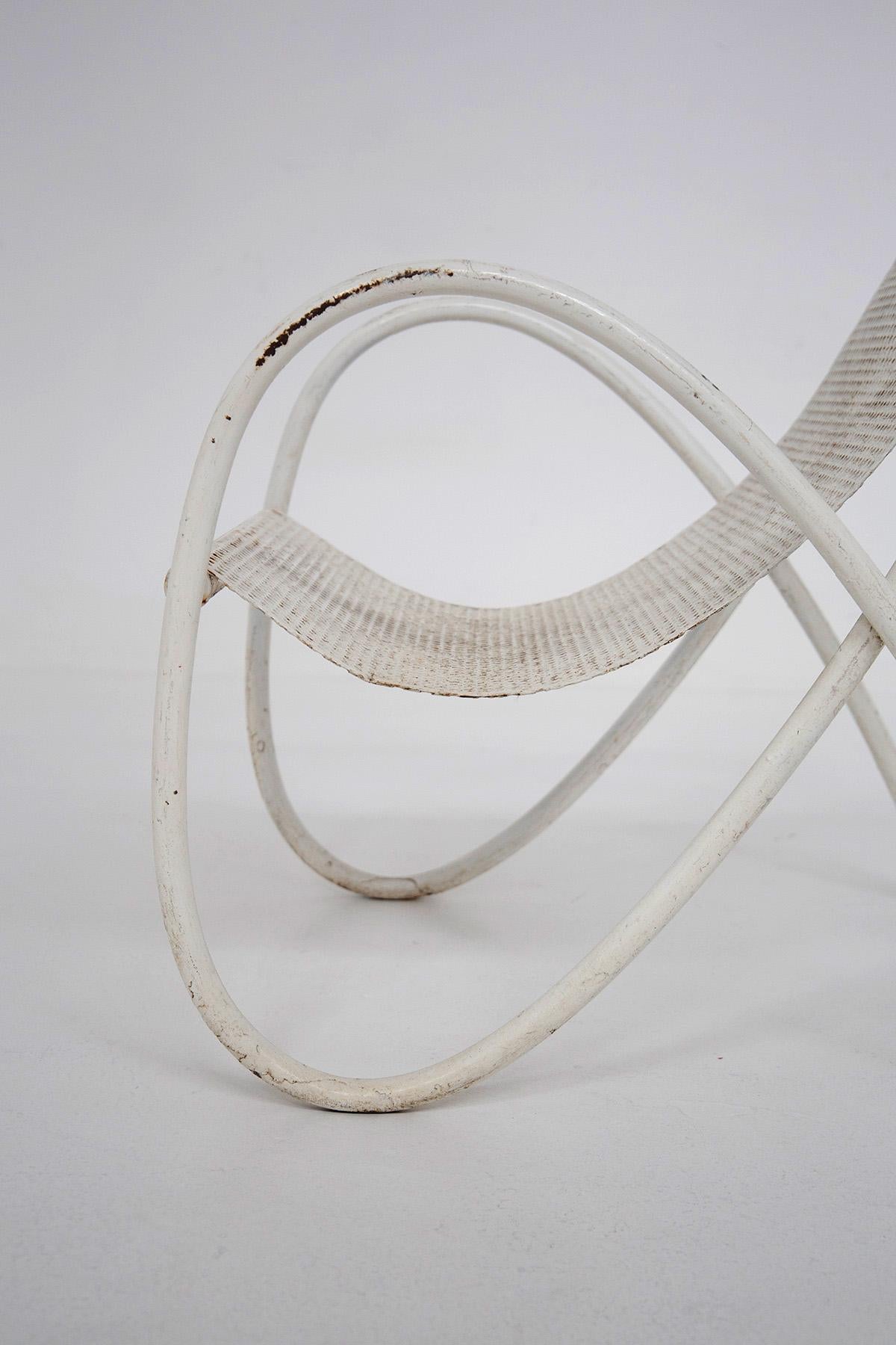 Fauteuil en fer incurvé Rationalist Bon état - En vente à Milano, IT