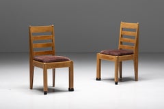 Rationalist Dining Chairs in Ebonized Oak, Dutch Art Deco, 1928