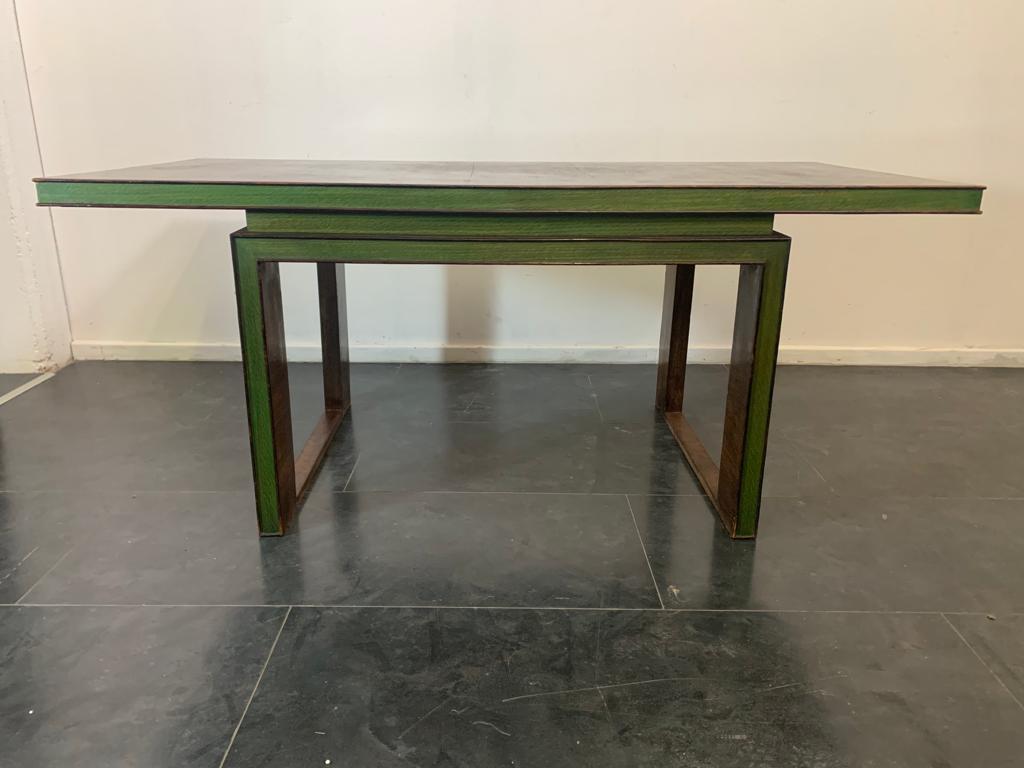 Ensemble de salle à manger Art Deco en palissandre et érable vert, ensemble de 9 pièces en vente 6