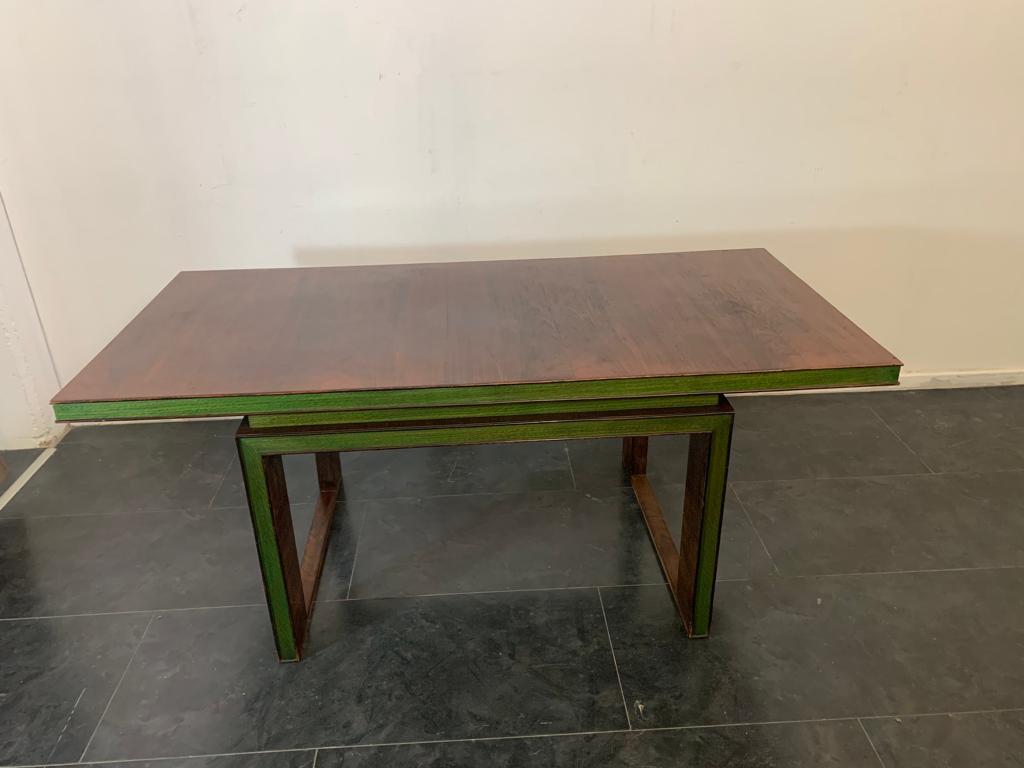 Ensemble de salle à manger Art Deco en palissandre et érable vert, ensemble de 9 pièces en vente 7
