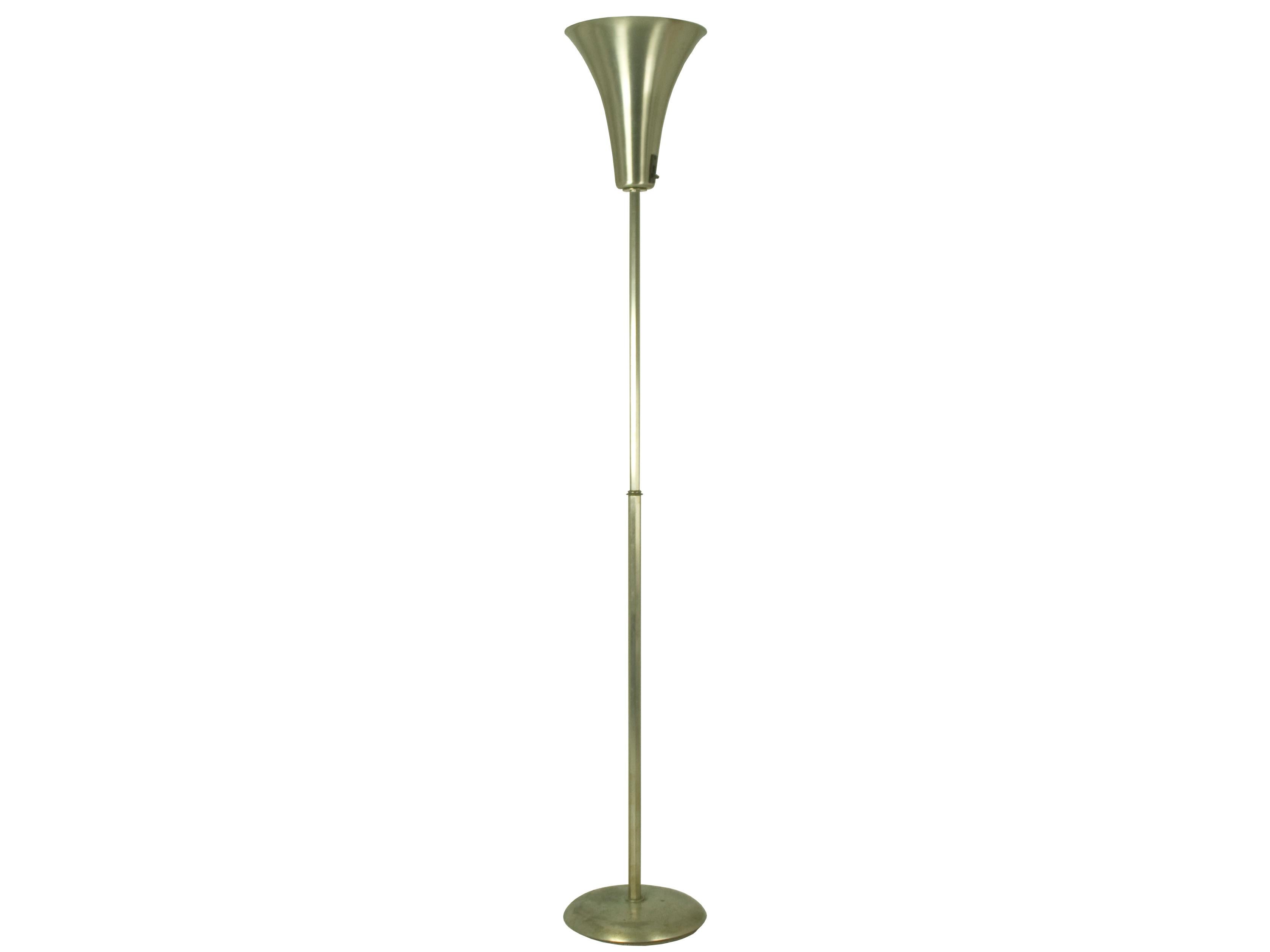 Rationalist Italian Brass 1930s Table lamp Luminator For Sale 2