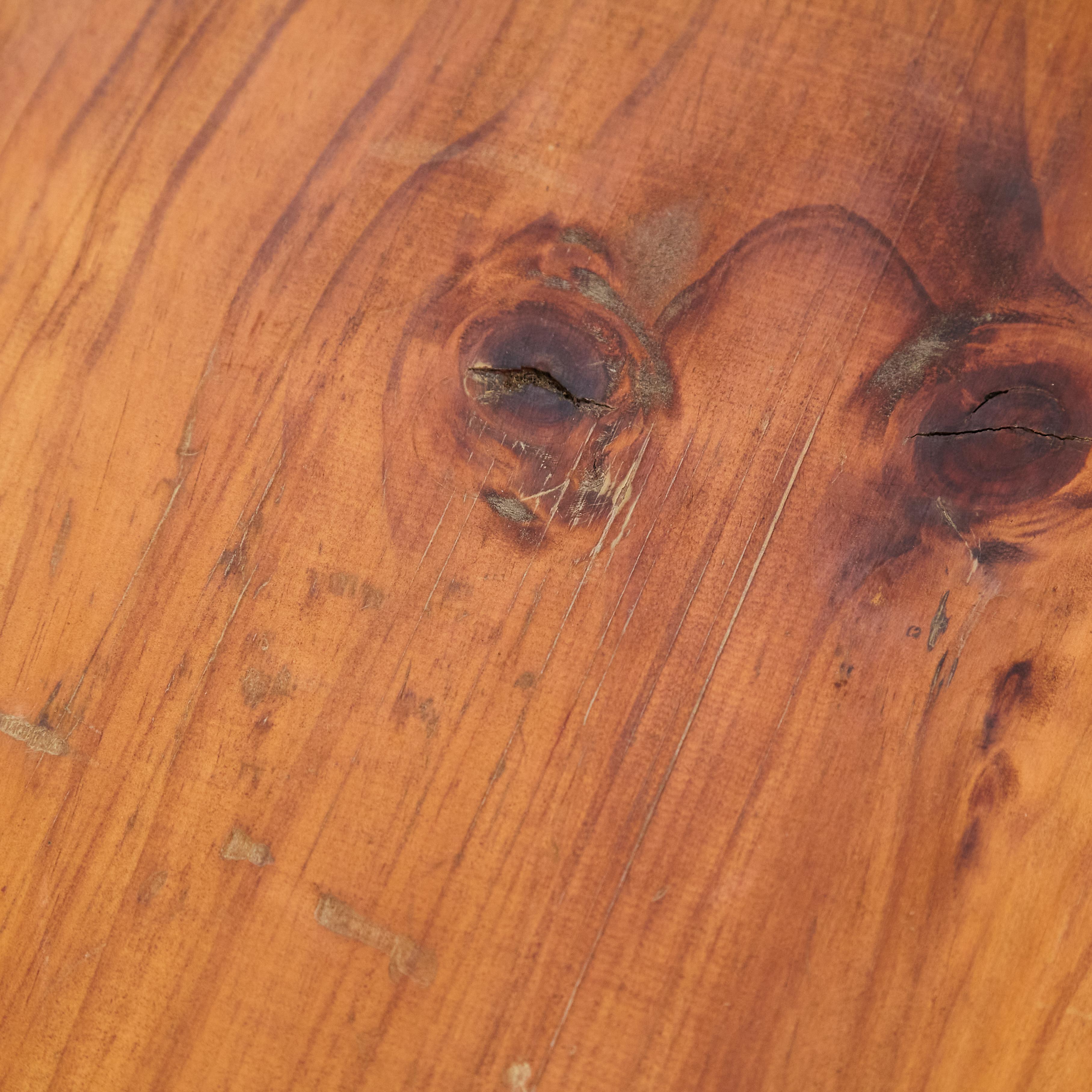 Rationalist Mid-Century Modern French Wood Bench, circa 1960 3