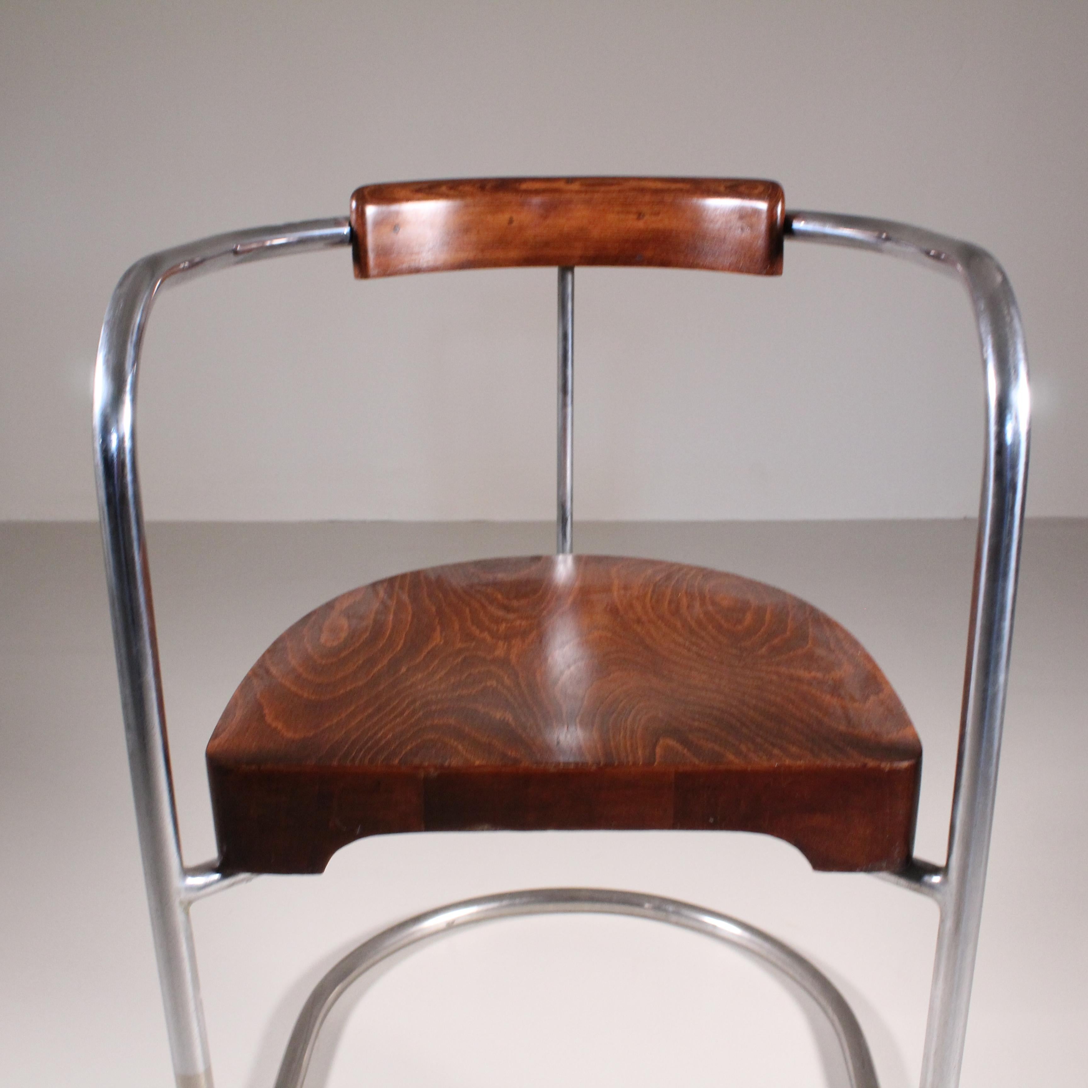 German Rationalist style chair, 1940 circa For Sale