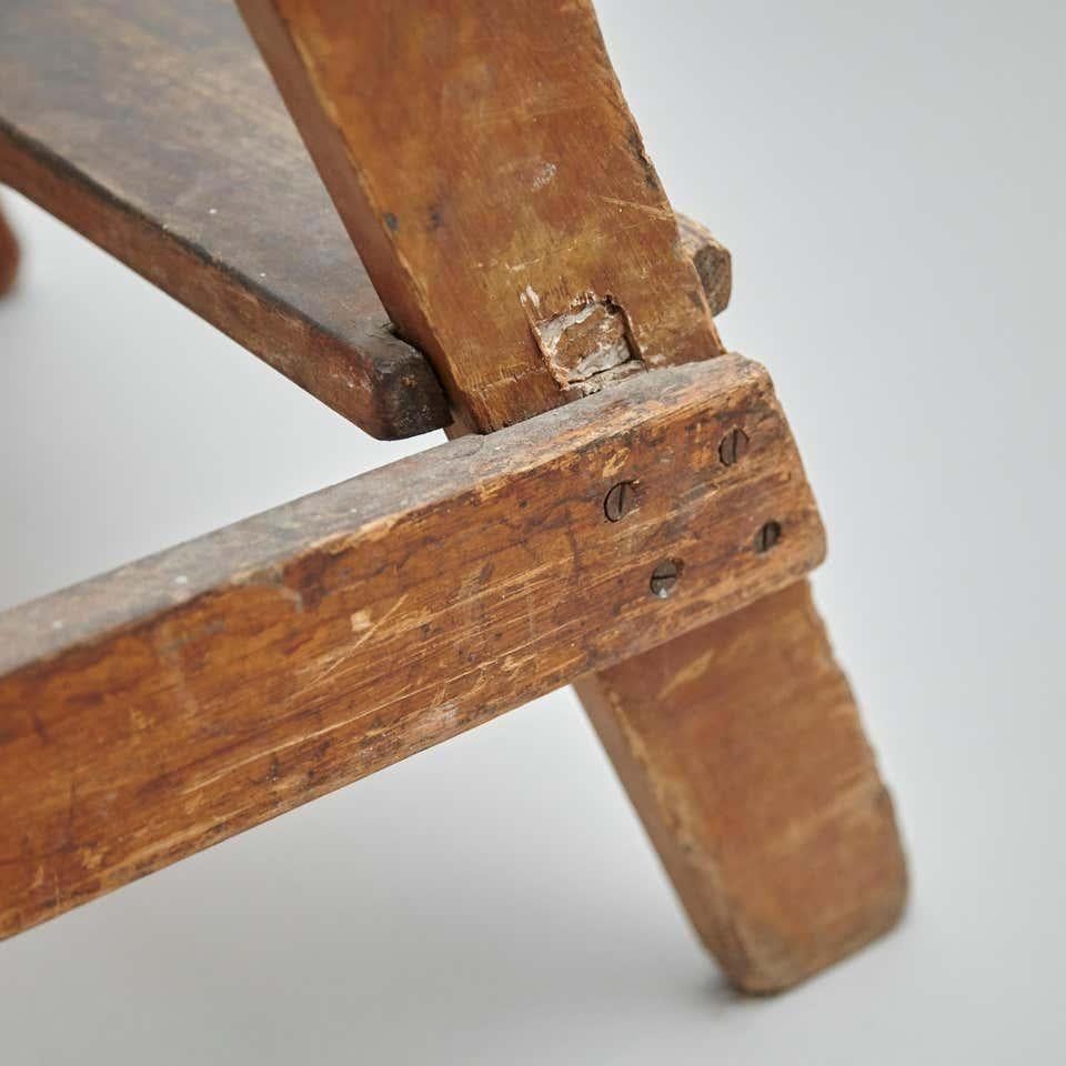 Escalier rationaliste en bois - Circa 1940, Espagne, By Unknown Manufacturer en vente 7