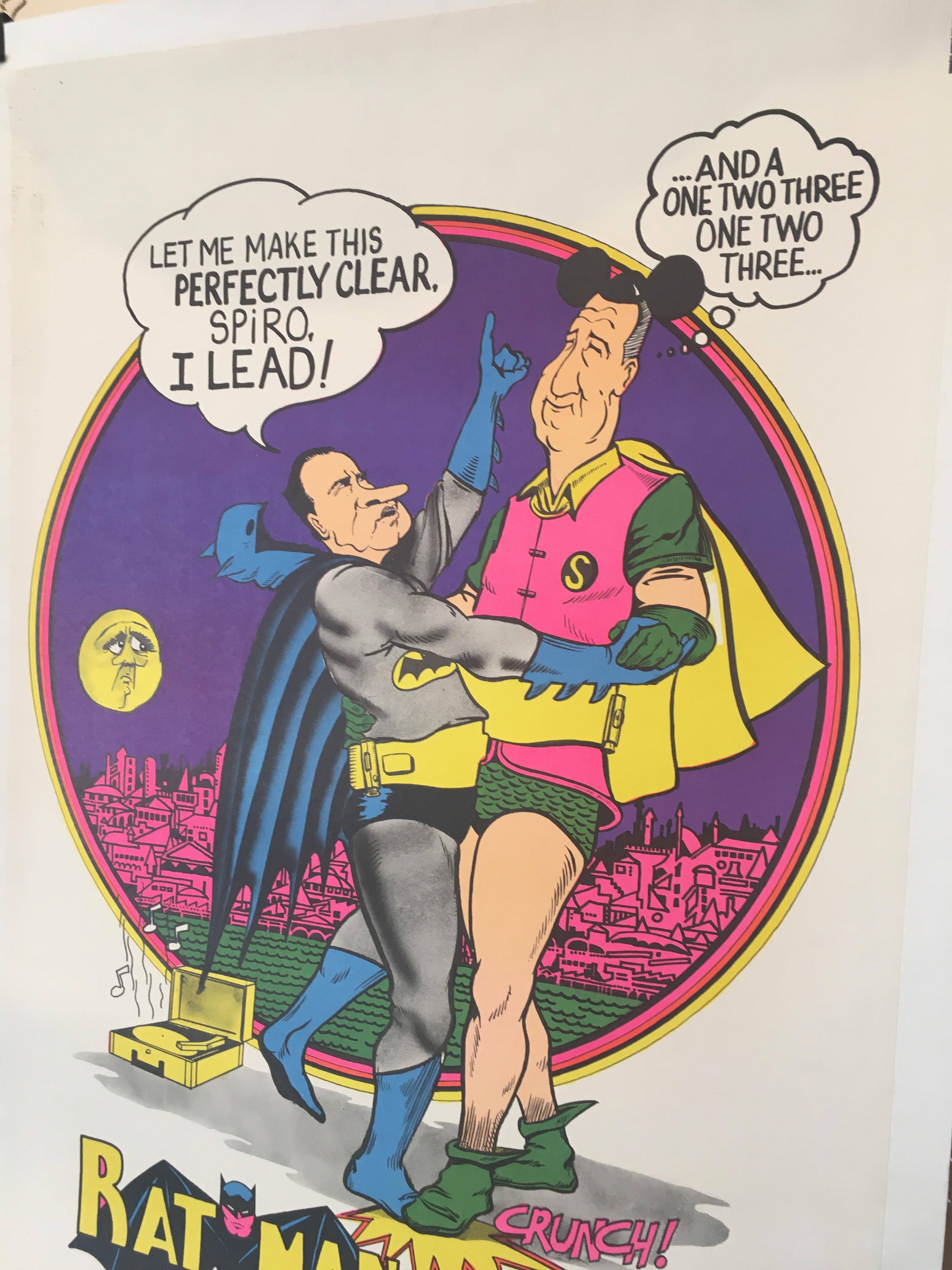 Paper 'Ratman and Boobin Real Identity Exposed' Original Vintage American Poster, 1970