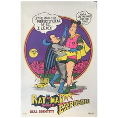 'Ratman and Boobin Real Identity Exposed' Affiche américaine vintage originale:: 1970