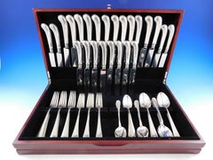 Rattail Antique by Dominick & Haff Sterling Silver Flatware Set Service 72 Pcs