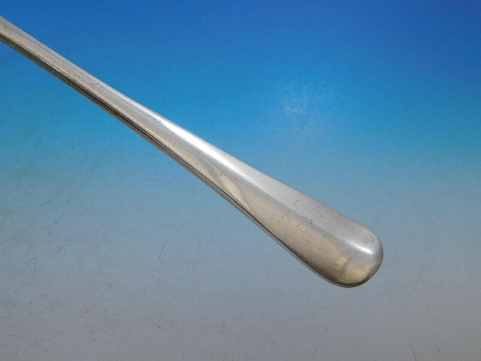 20th Century Rattail by Cooper Bros, English Sterling Silver Flatware Set Service 48pc Dinner