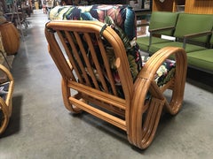 Rattan 3/4 Pretzel Lounge Chair
